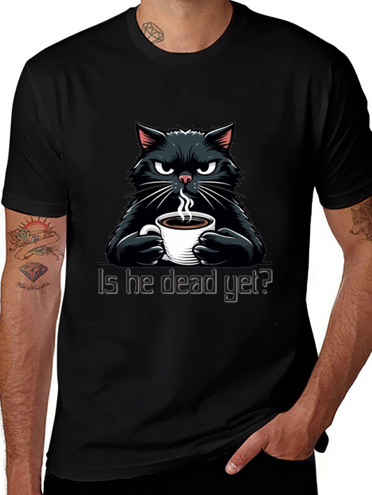 Grumpy Cat Coffee T-Shirt - Is He Dead Yet?