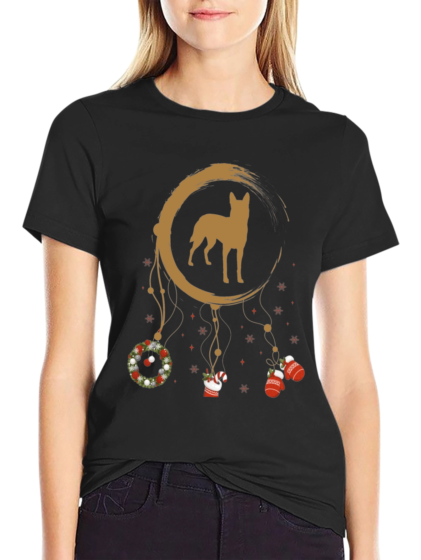 Dog Dreamcatcher Christmas T-Shirt