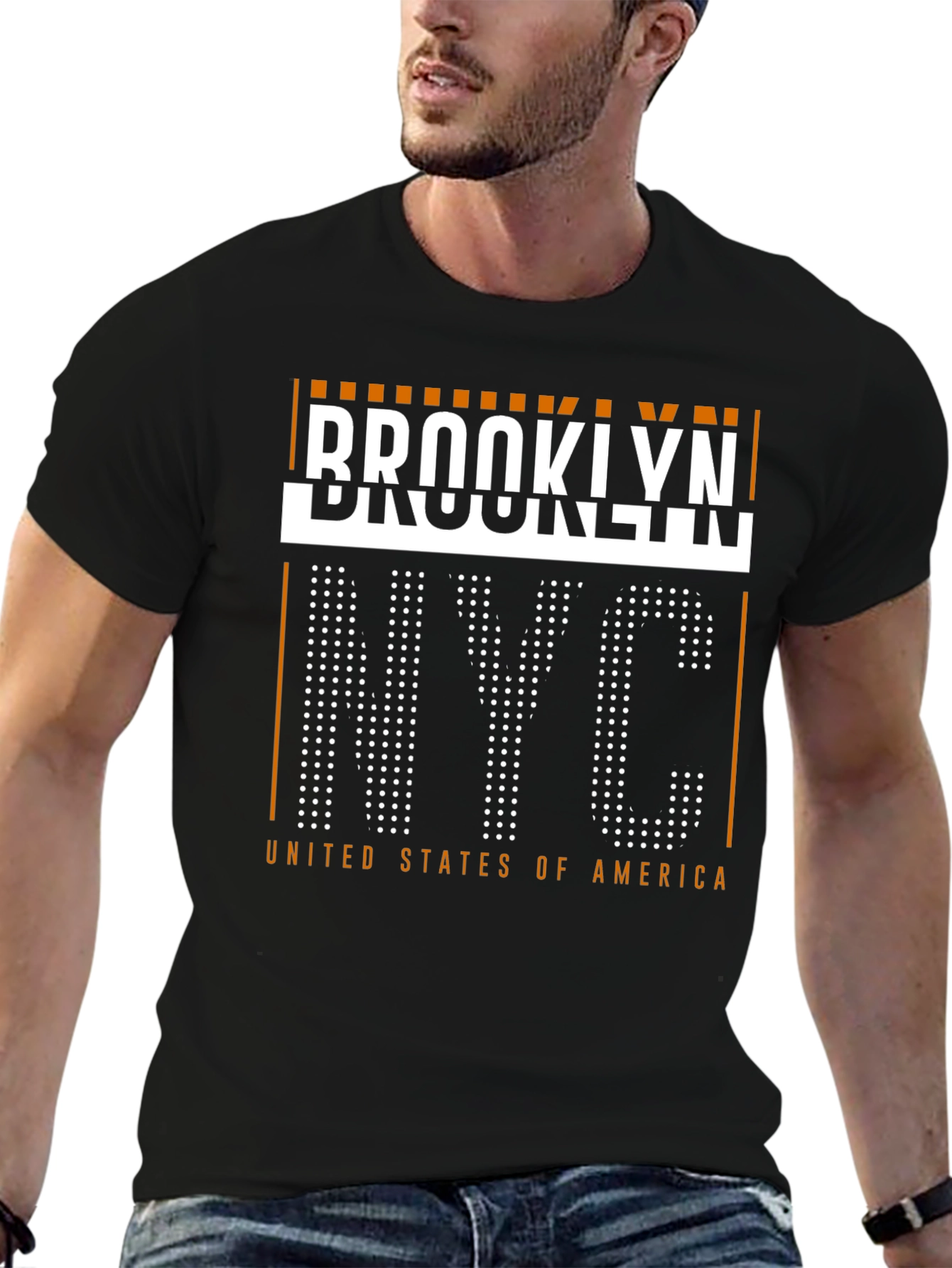 Brooklyn NYC Black Graphic Tee