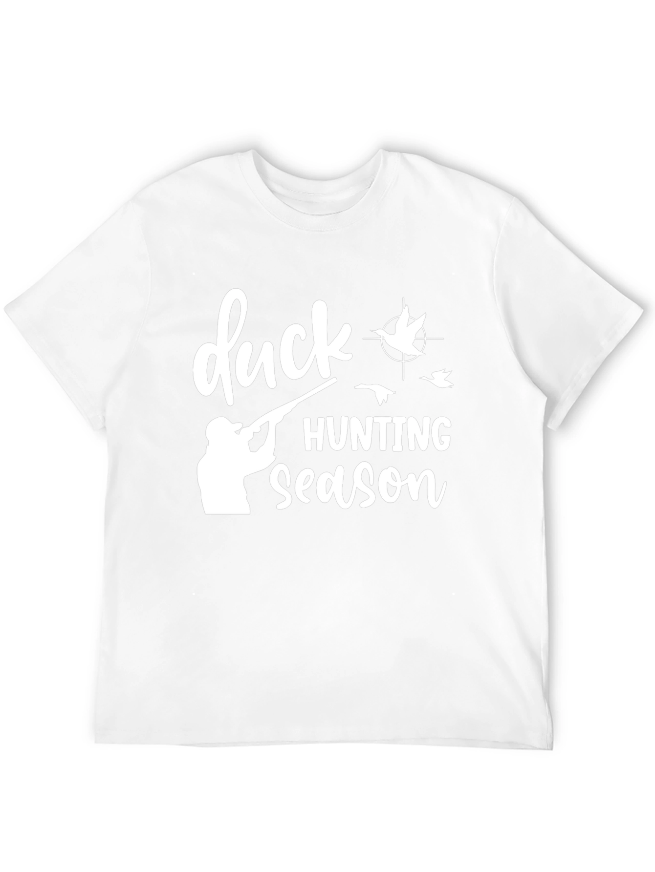Duck Hunting Season Black Graphic T-Shirt