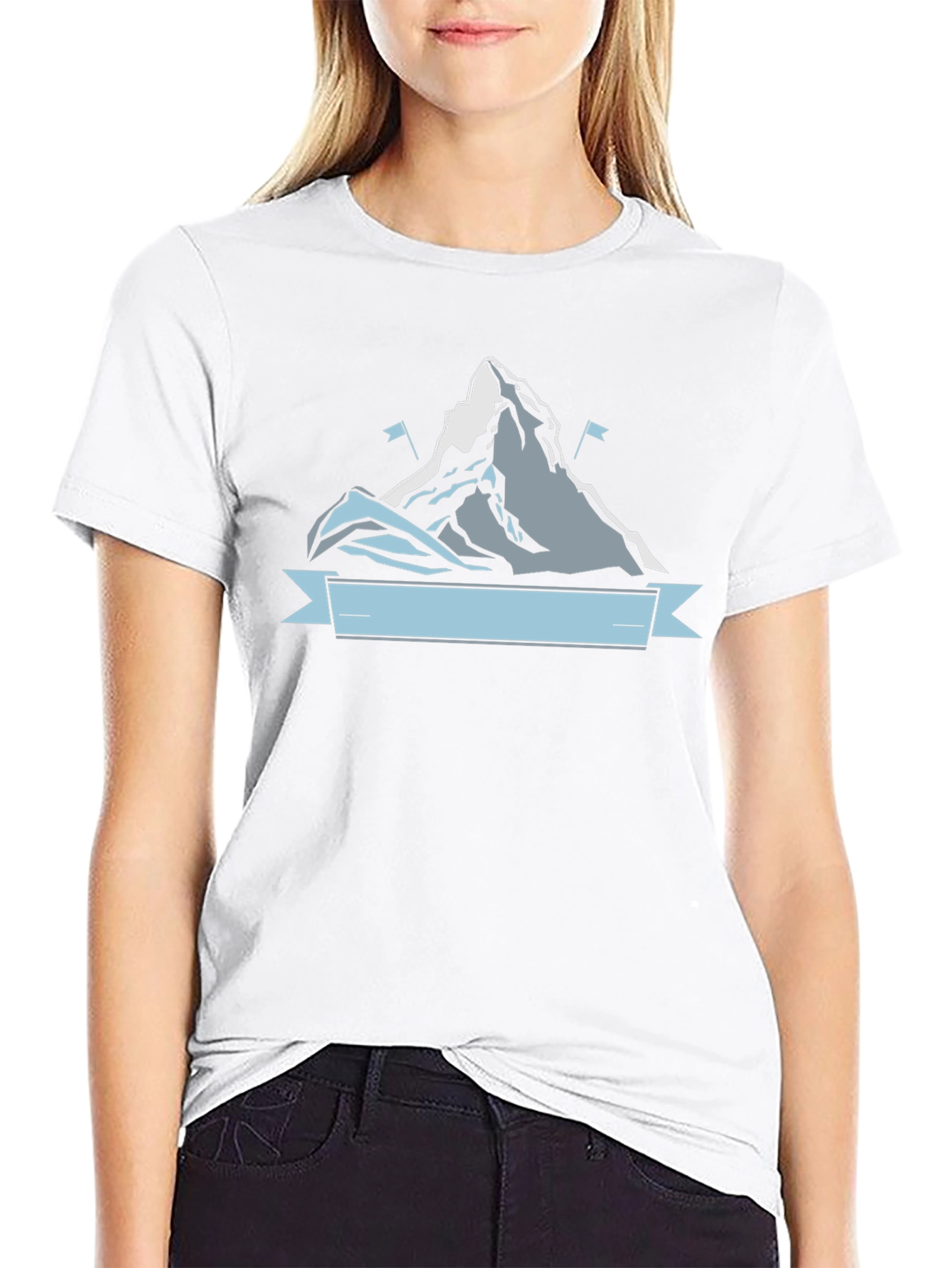 Mountain Graphic Mens Black T-Shirt