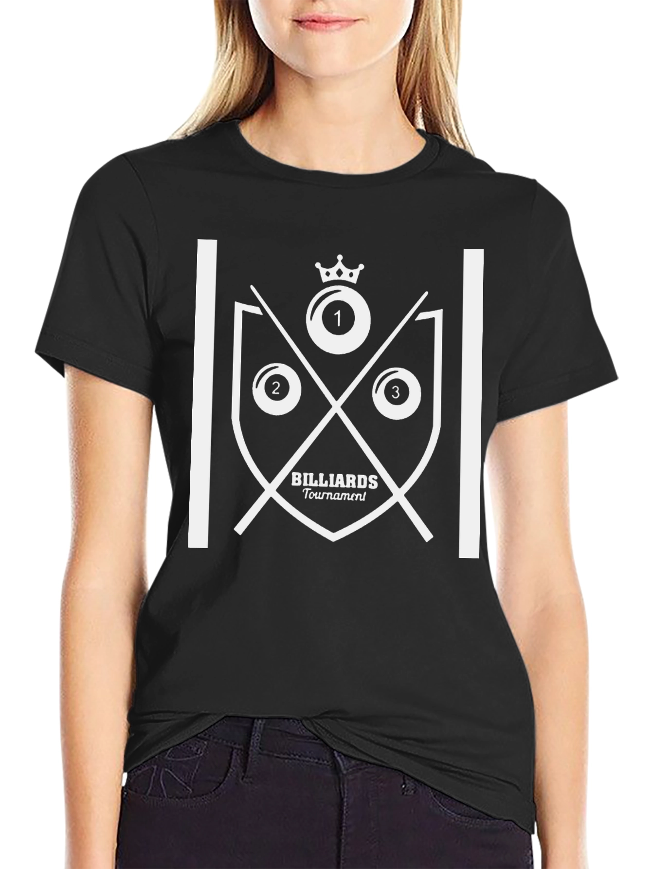 Billiards Tournament Graphic Tee - Stylish Pool Player T-Shirt