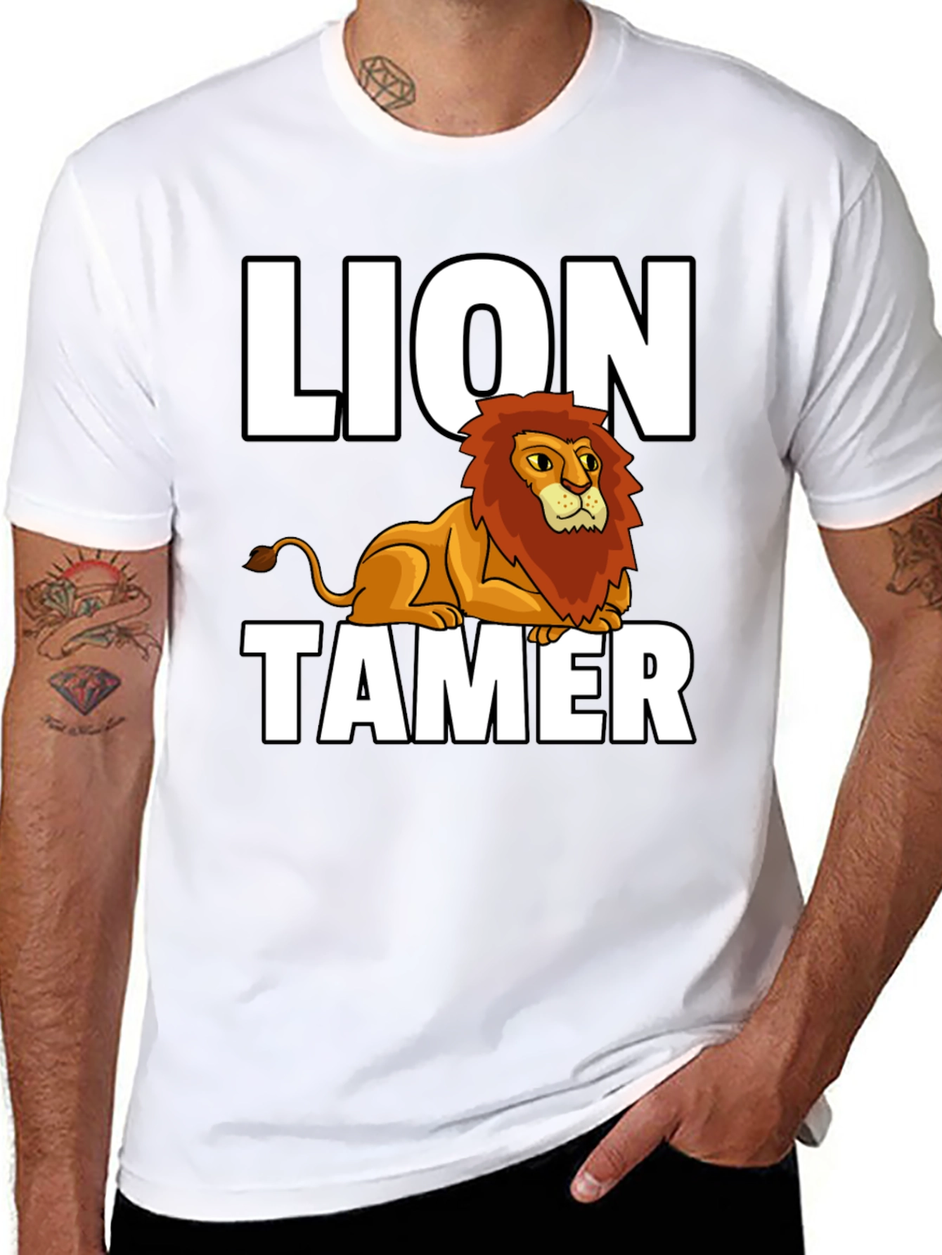 Lion Tamer Graphic Tee - Black