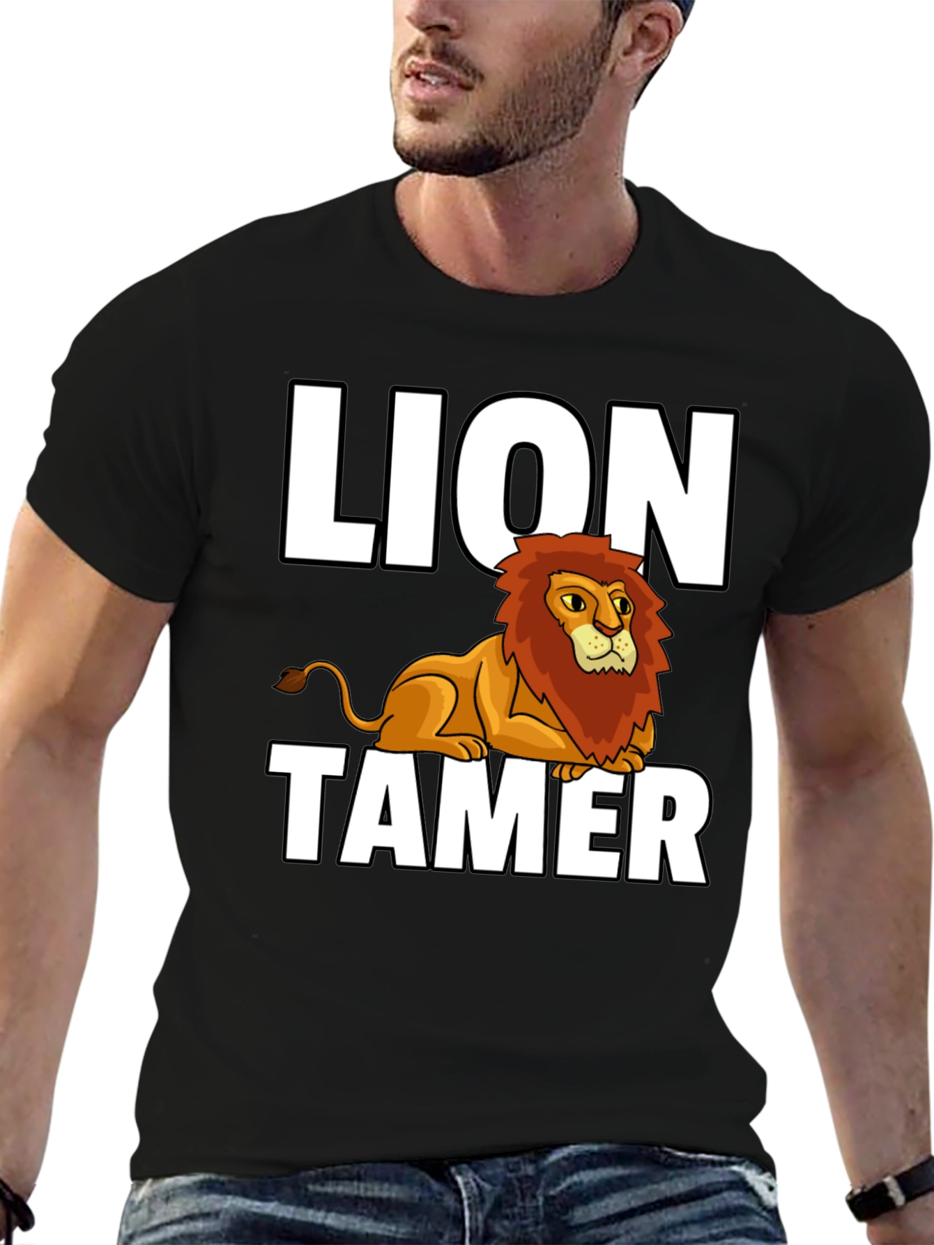 Lion Tamer Graphic Tee - Black
