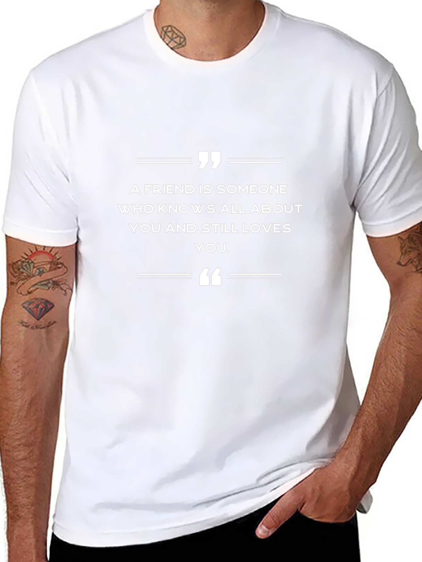 Friendship Quote T-Shirt - A Friend is Someone...
