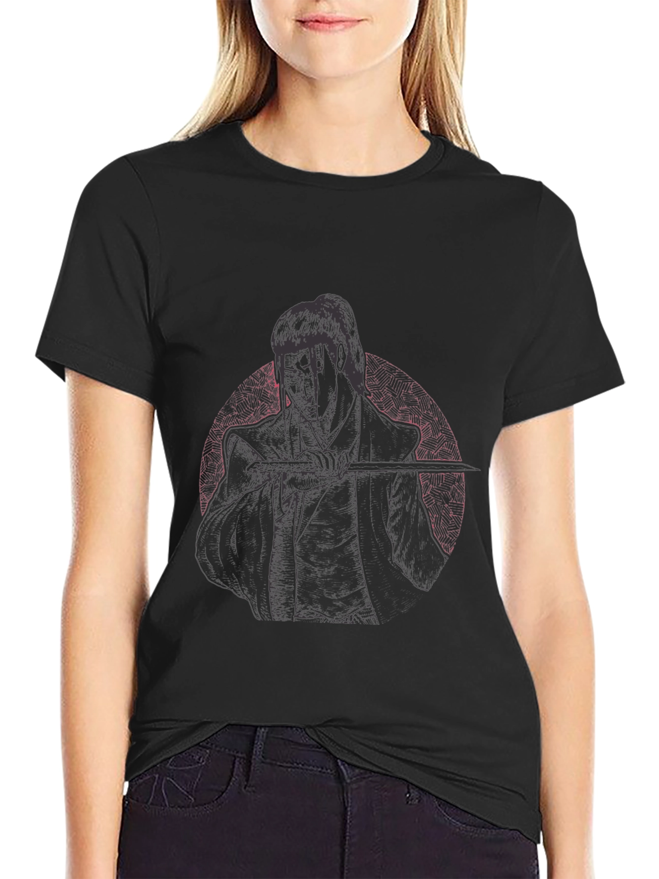 Samurai Graphic Black Tee