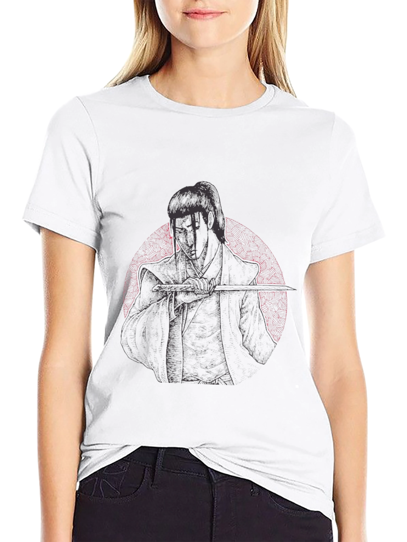 Samurai Graphic Black Tee