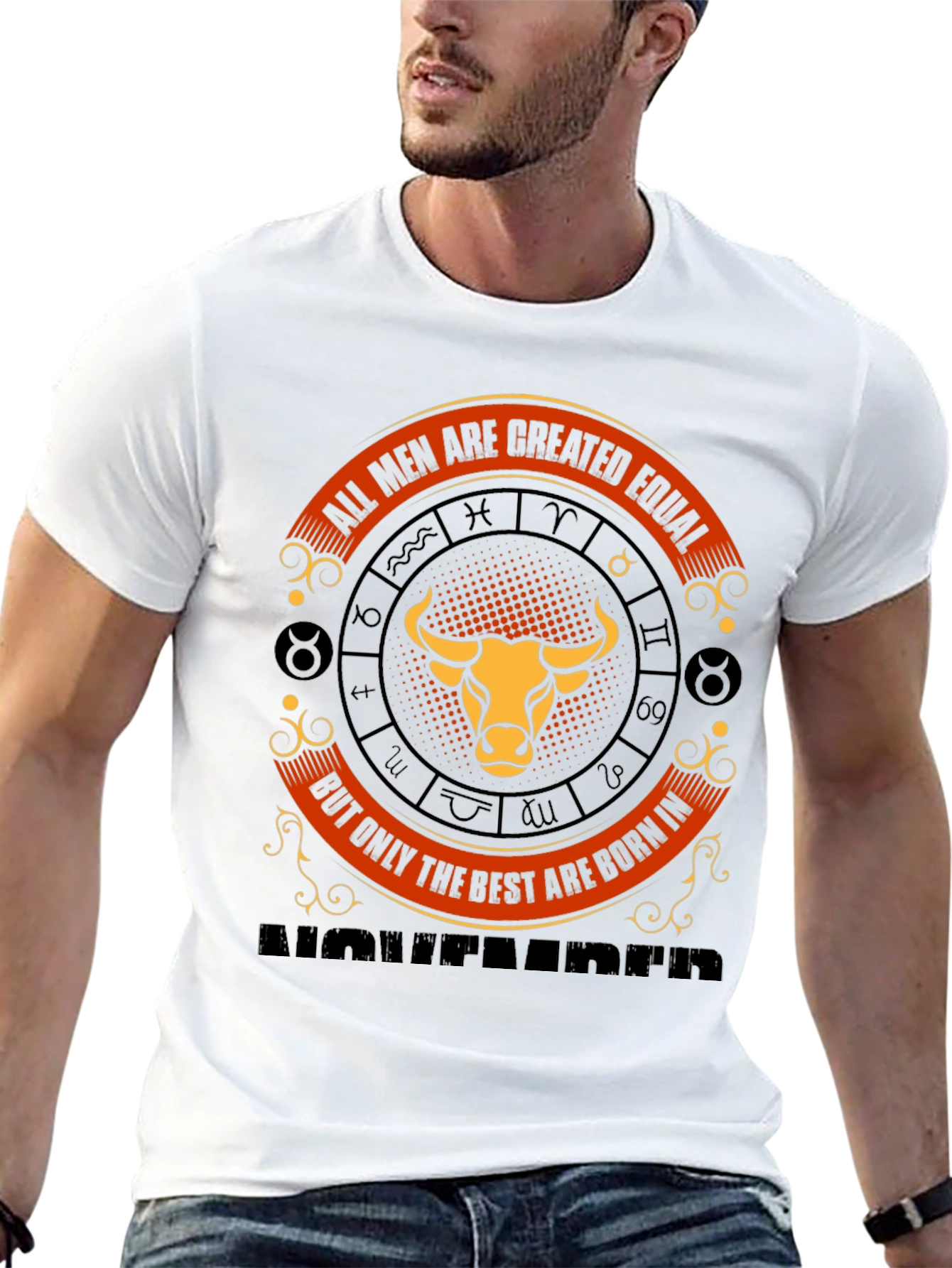 Born in November Zodiac Mens T-Shirt
