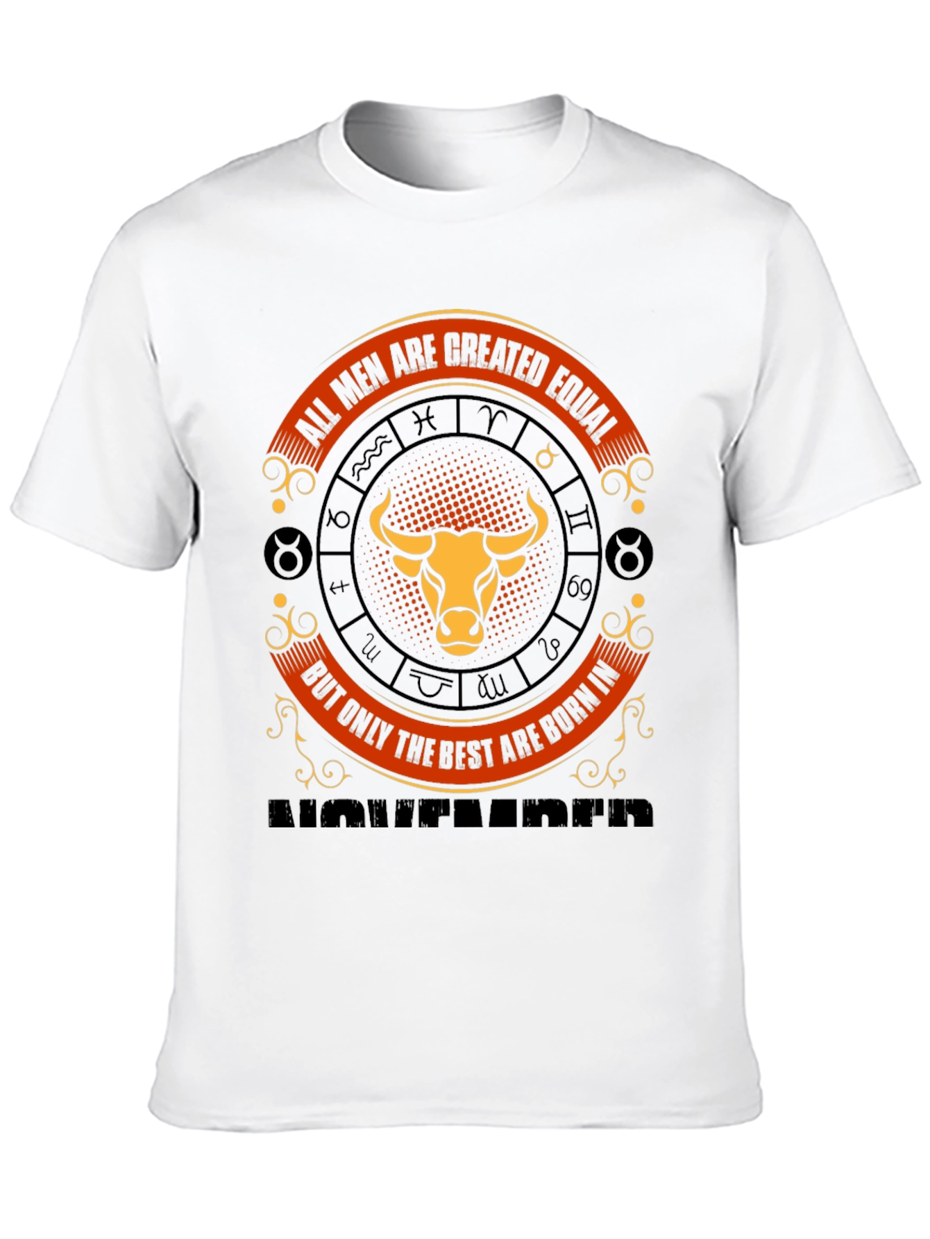 Born in November Zodiac Mens T-Shirt