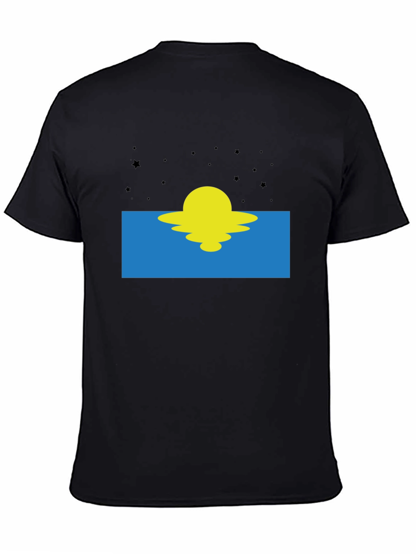 Sunset Graphic Tee - Black Cotton Blend