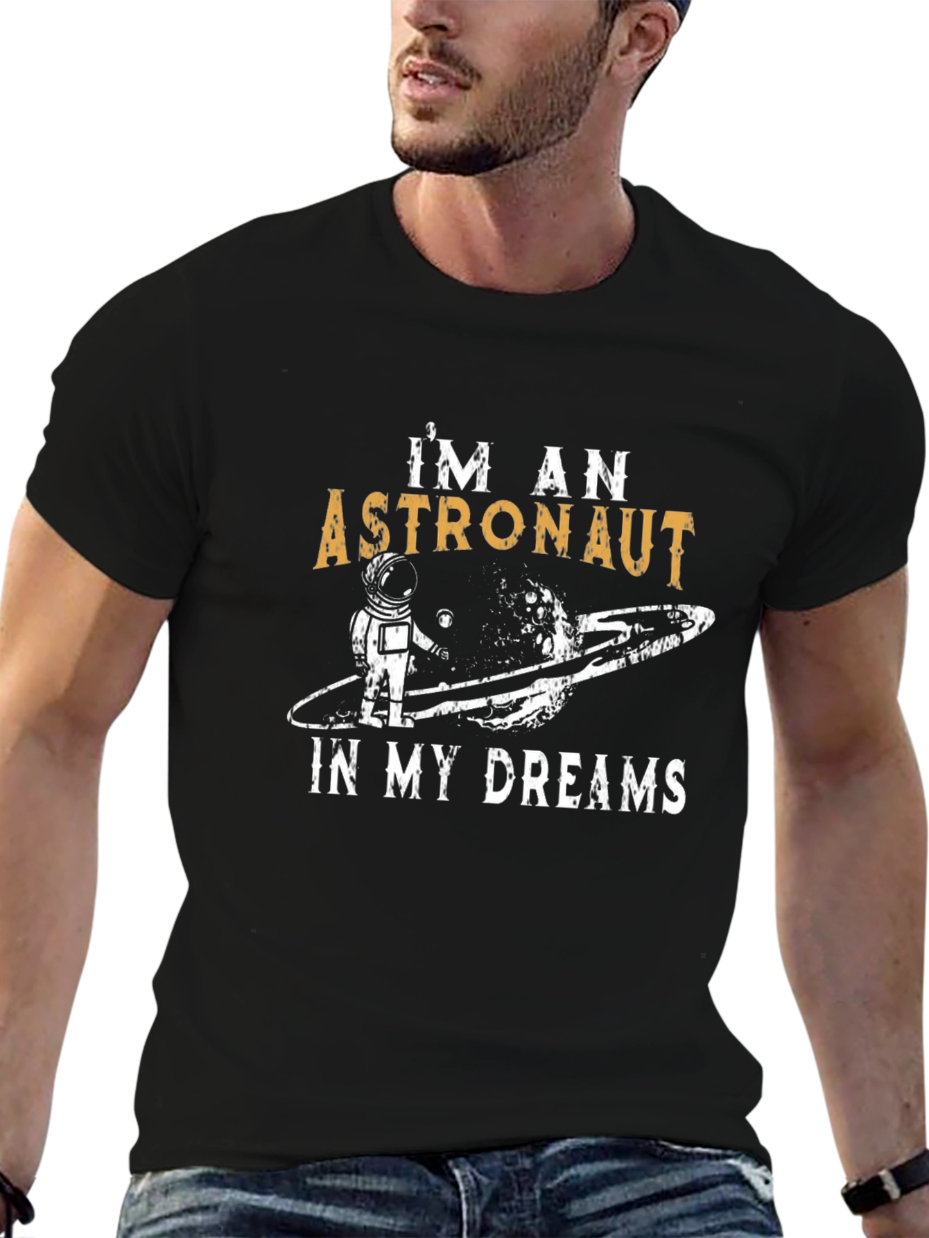 Astronaut in My Dreams Graphic T-Shirt - Black
