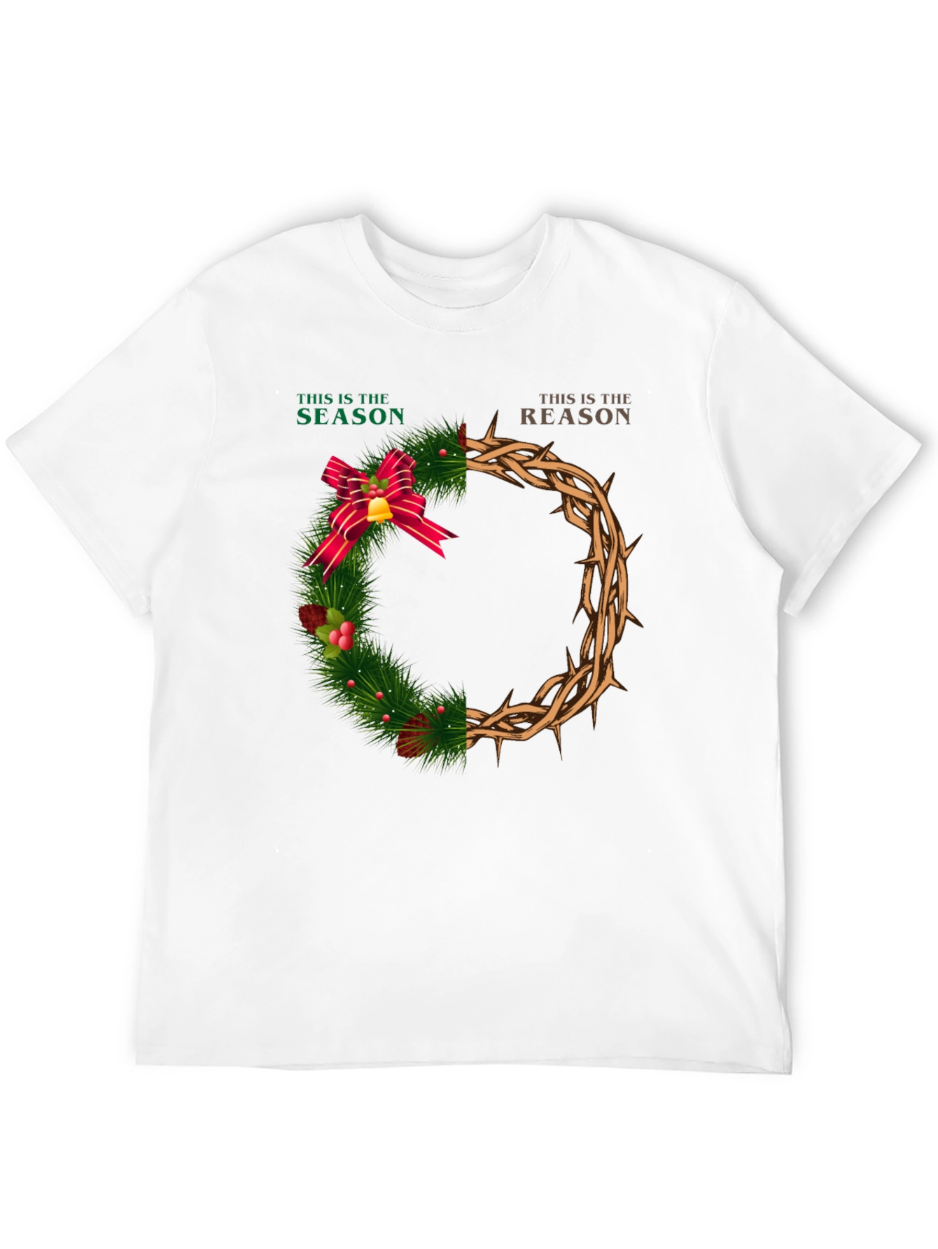 Season & Reason Christmas Wreath Graphic T-Shirt