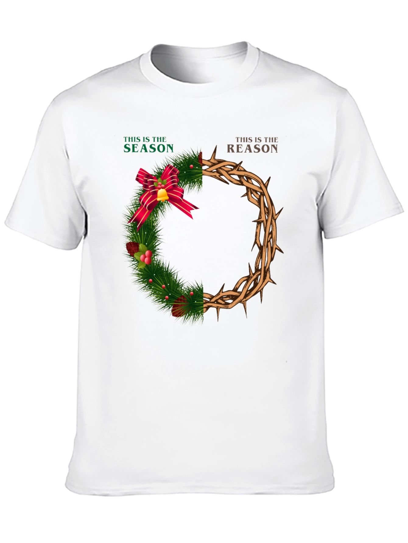 Season & Reason Christmas Wreath Graphic T-Shirt