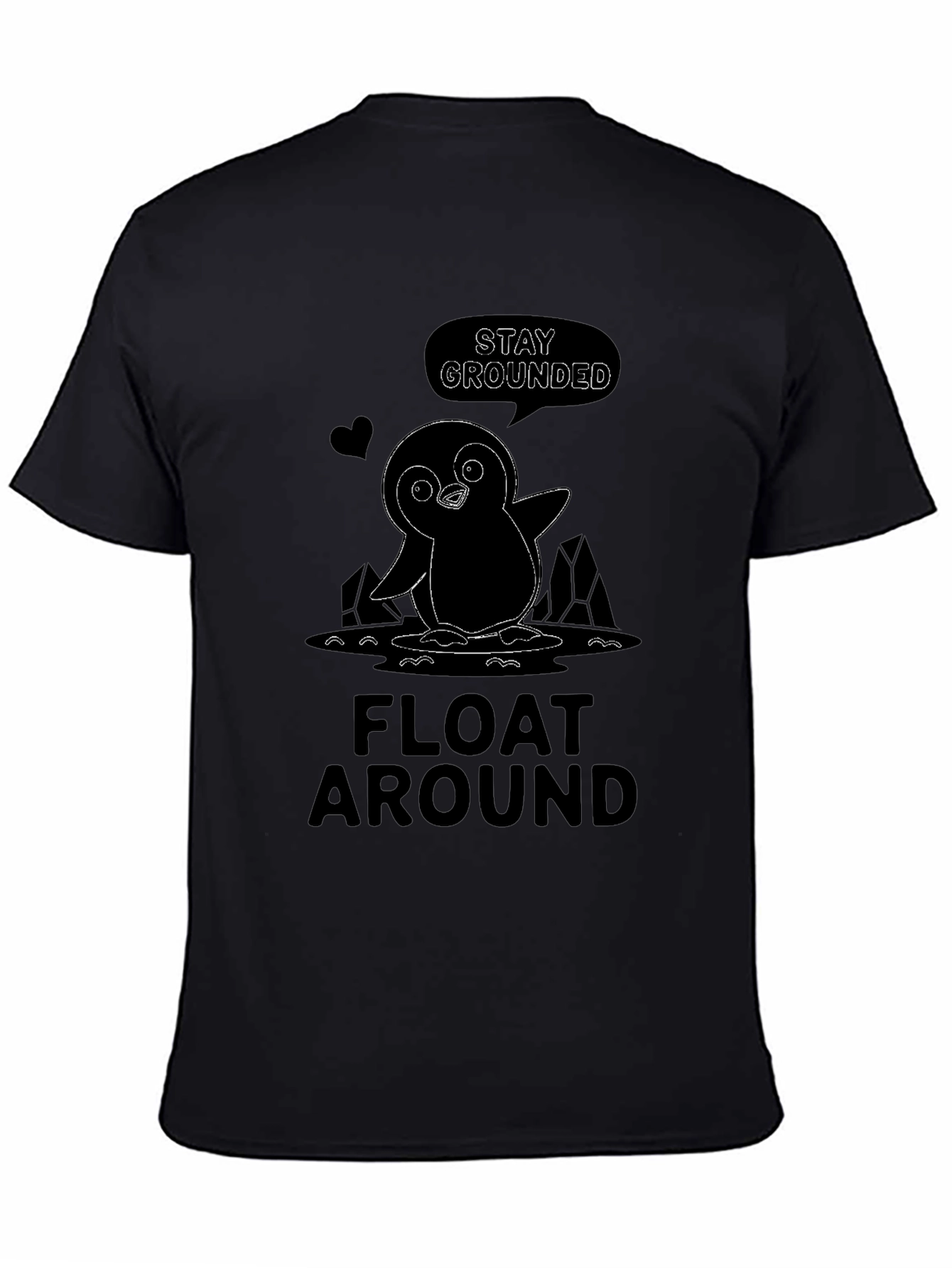 Stay Grounded Penguin Graphic T-Shirt