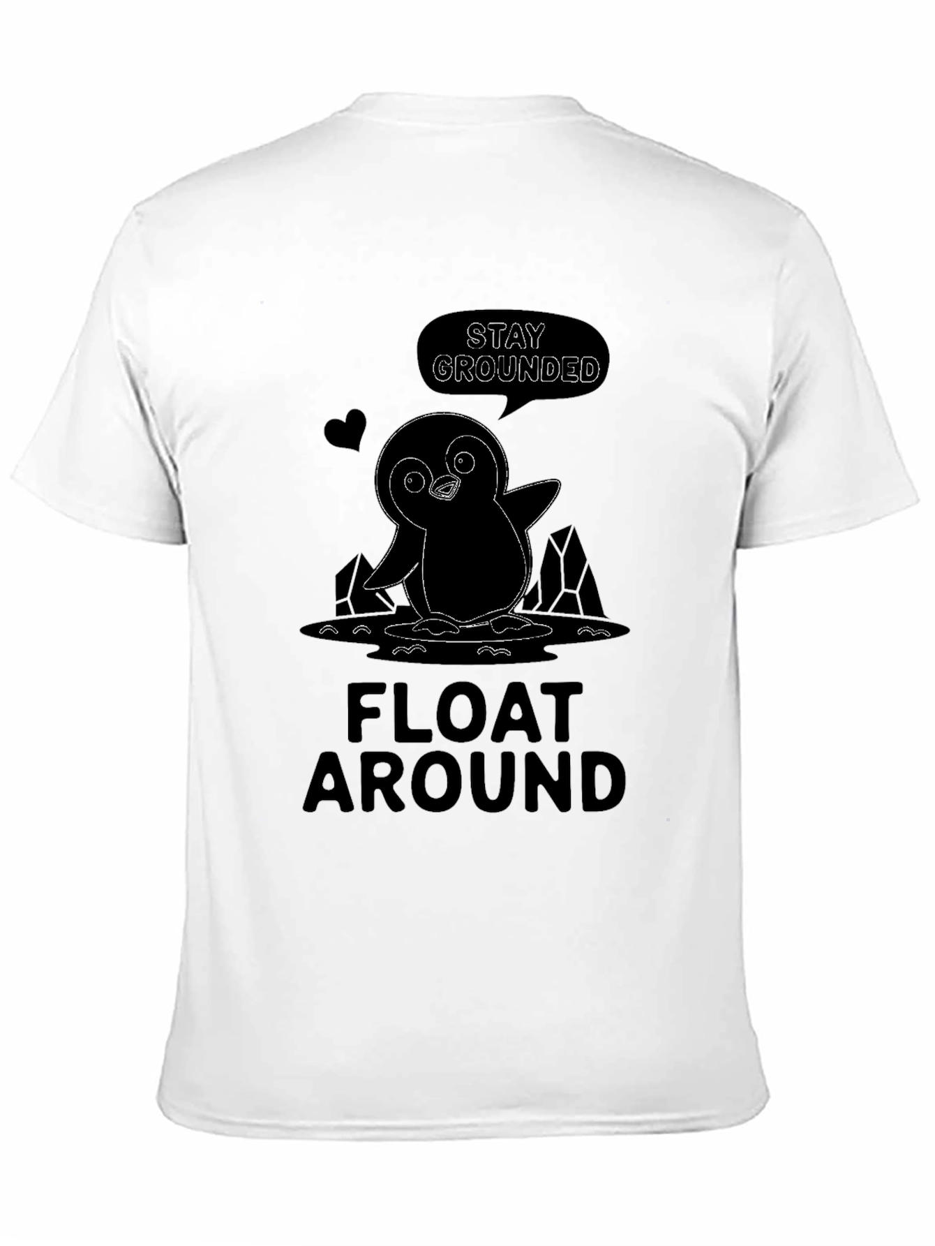 Stay Grounded Penguin Graphic T-Shirt