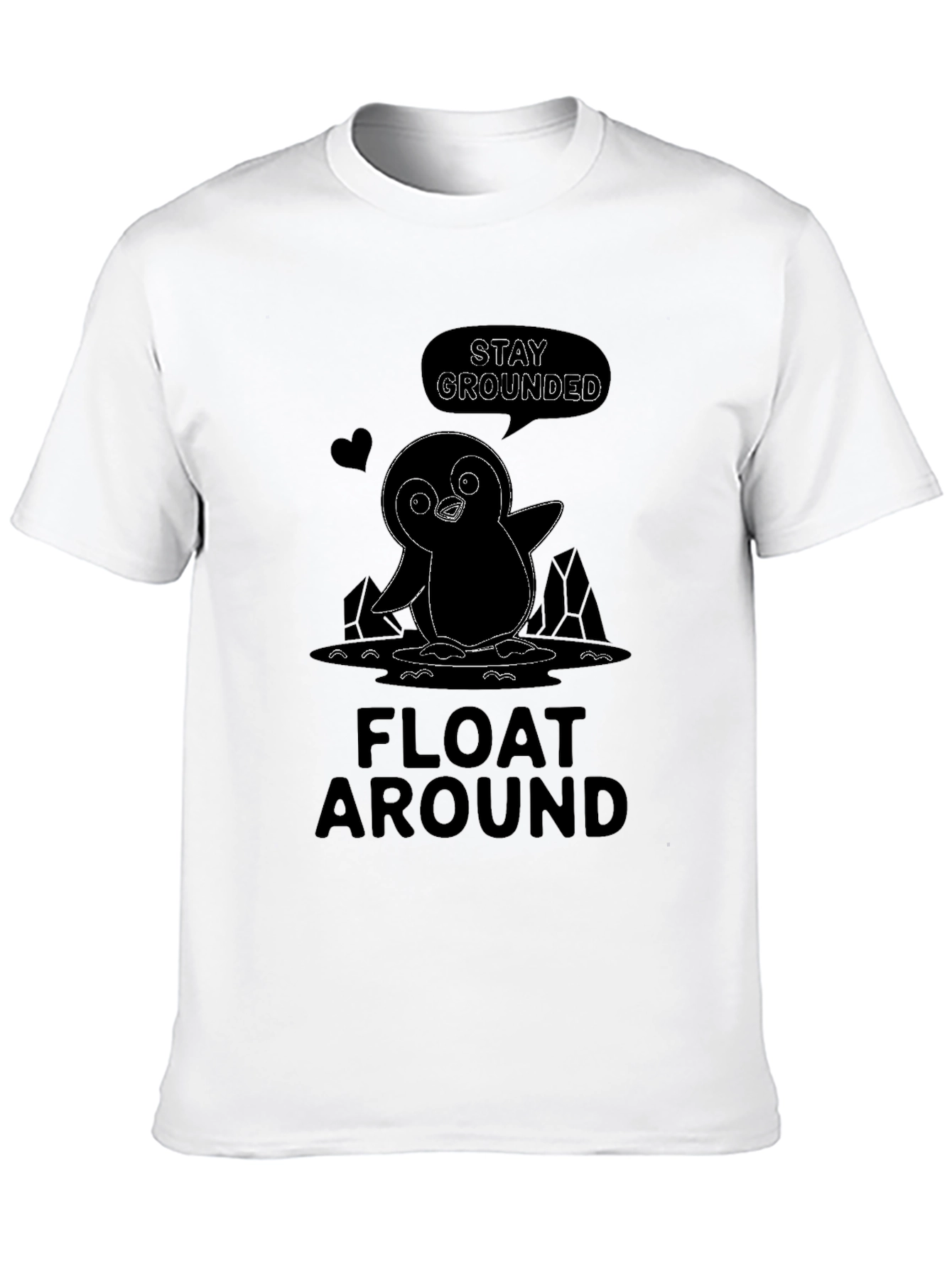 Stay Grounded Penguin Graphic T-Shirt