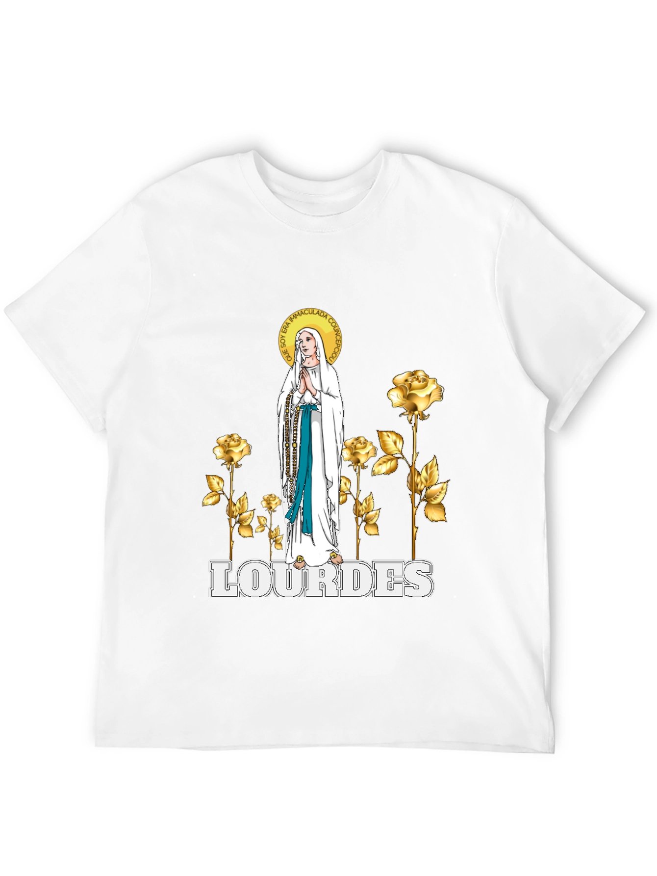 Lourdes Graphic T-Shirt - Religious Apparel