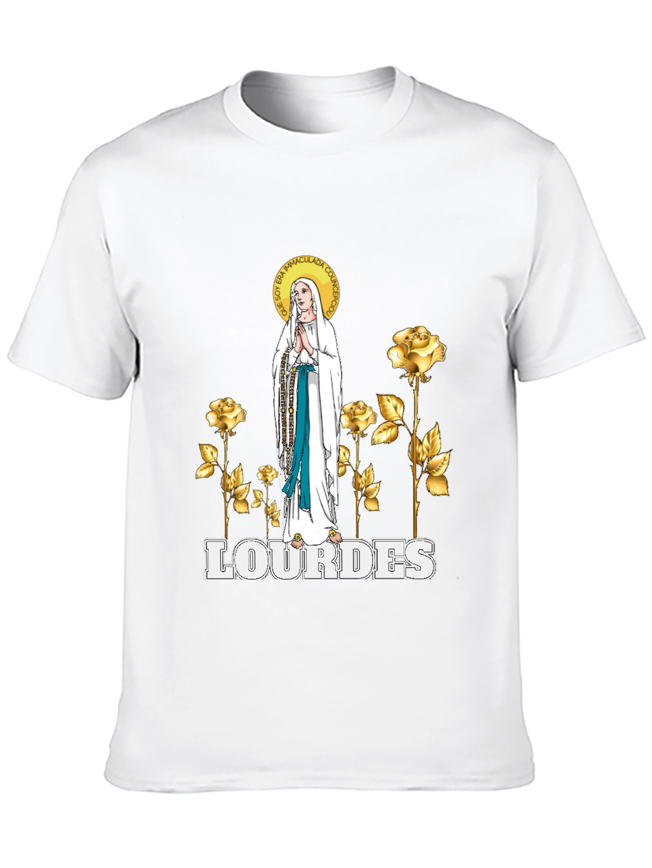 Lourdes Graphic T-Shirt - Religious Apparel