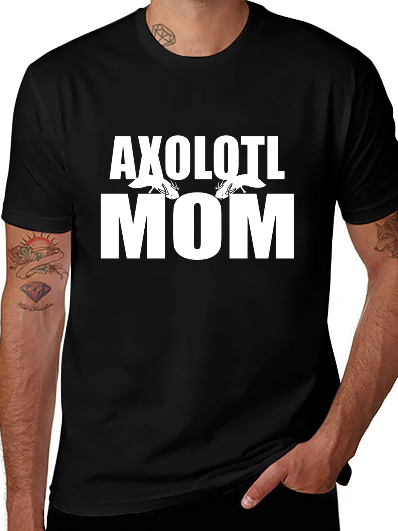 Axolotl Mom Graphic Tee - Soft Cotton