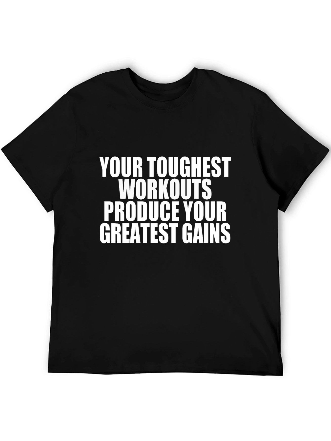 Motivational Workout T-Shirt - Greatest Gains