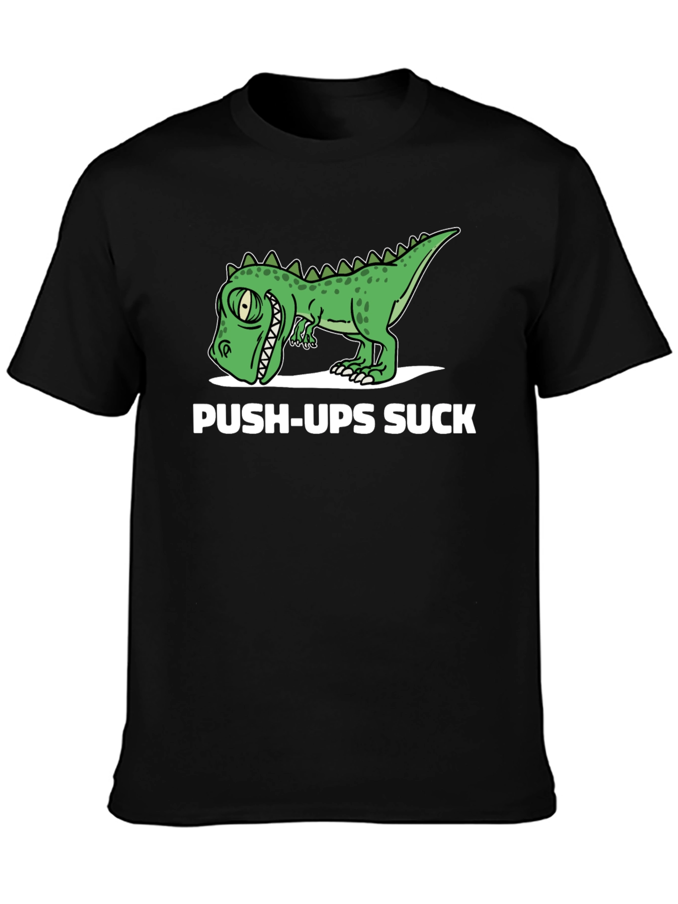 Funny Dinosaur Push-Ups Suck Graphic T-Shirt