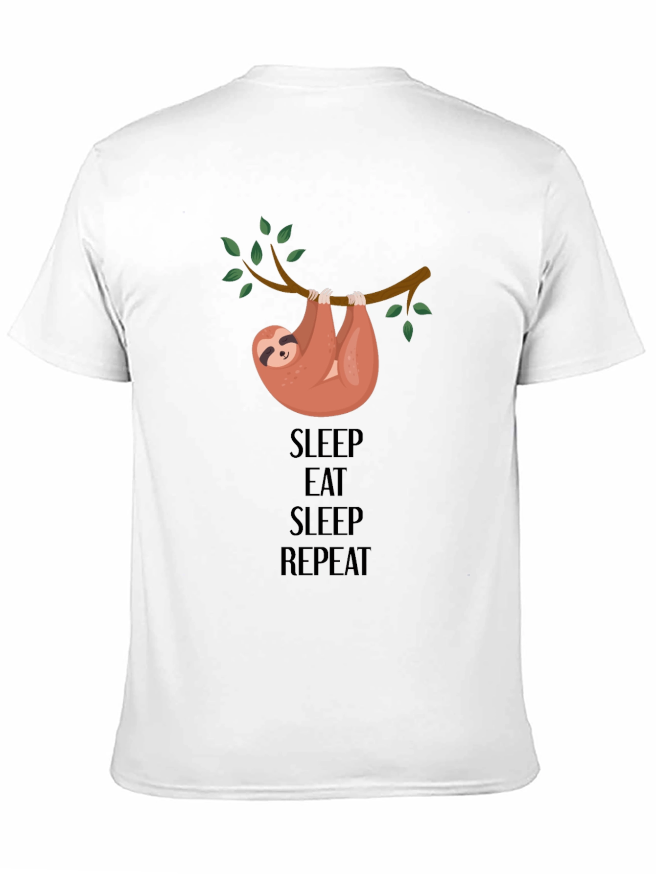 Sleep Eat Repeat Sloth Graphic Tee