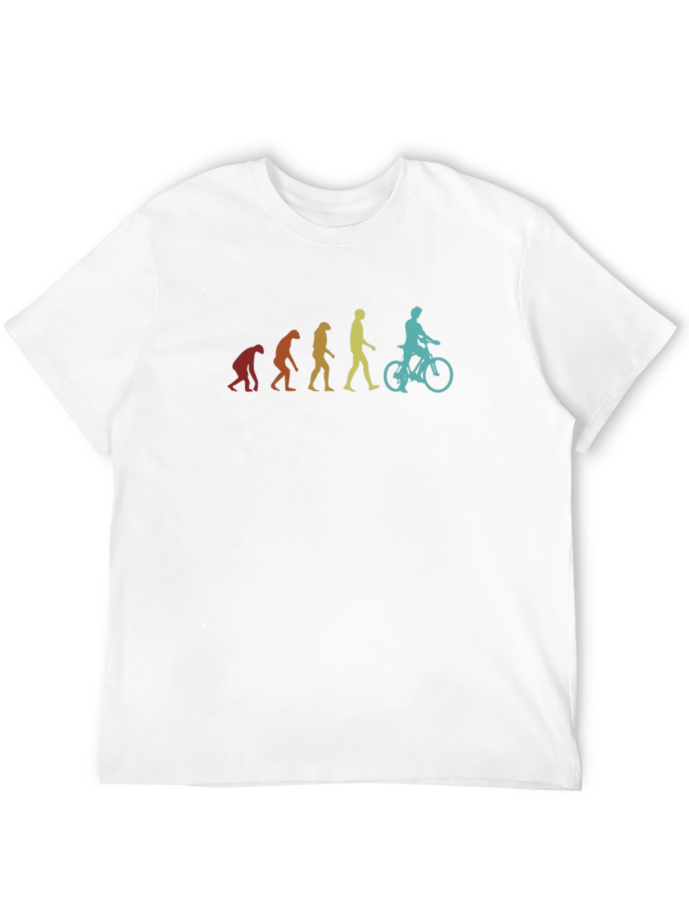 Evolution of Biker T-Shirt - Cool Graphic Tee