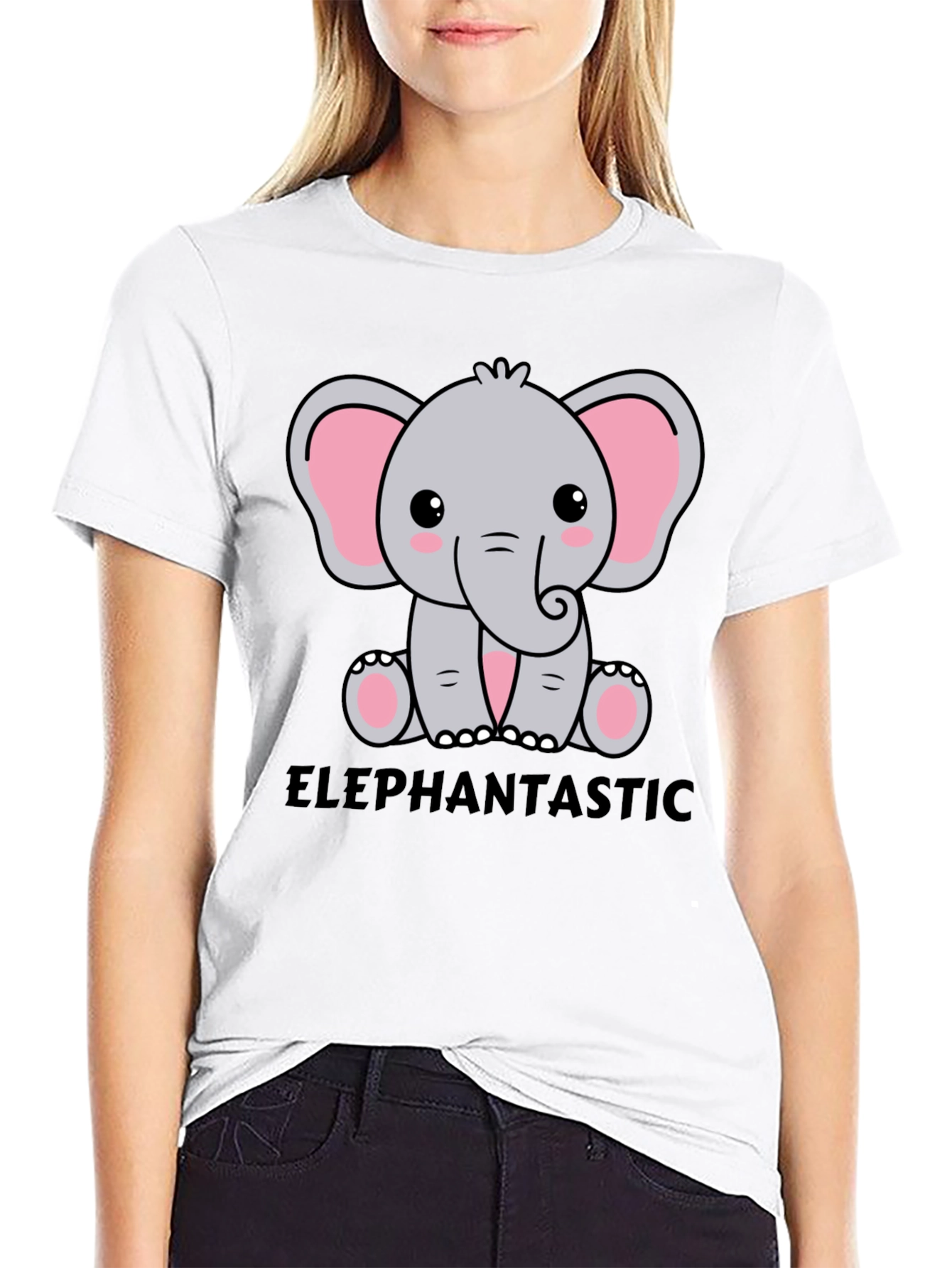 Elephantastic Graphic Tee - Cute Cartoon Elephant Design