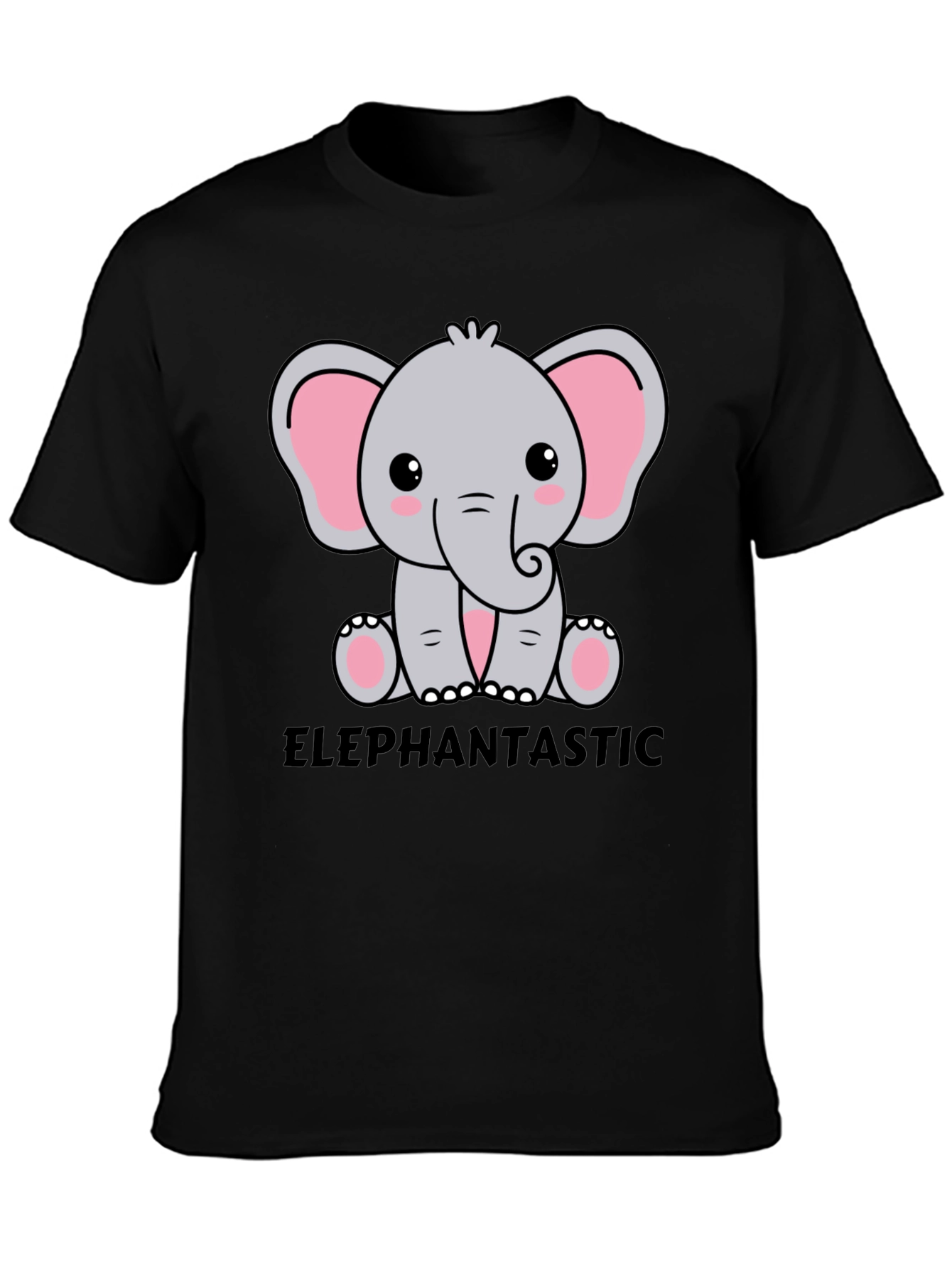 Elephantastic Graphic Tee - Cute Cartoon Elephant Design