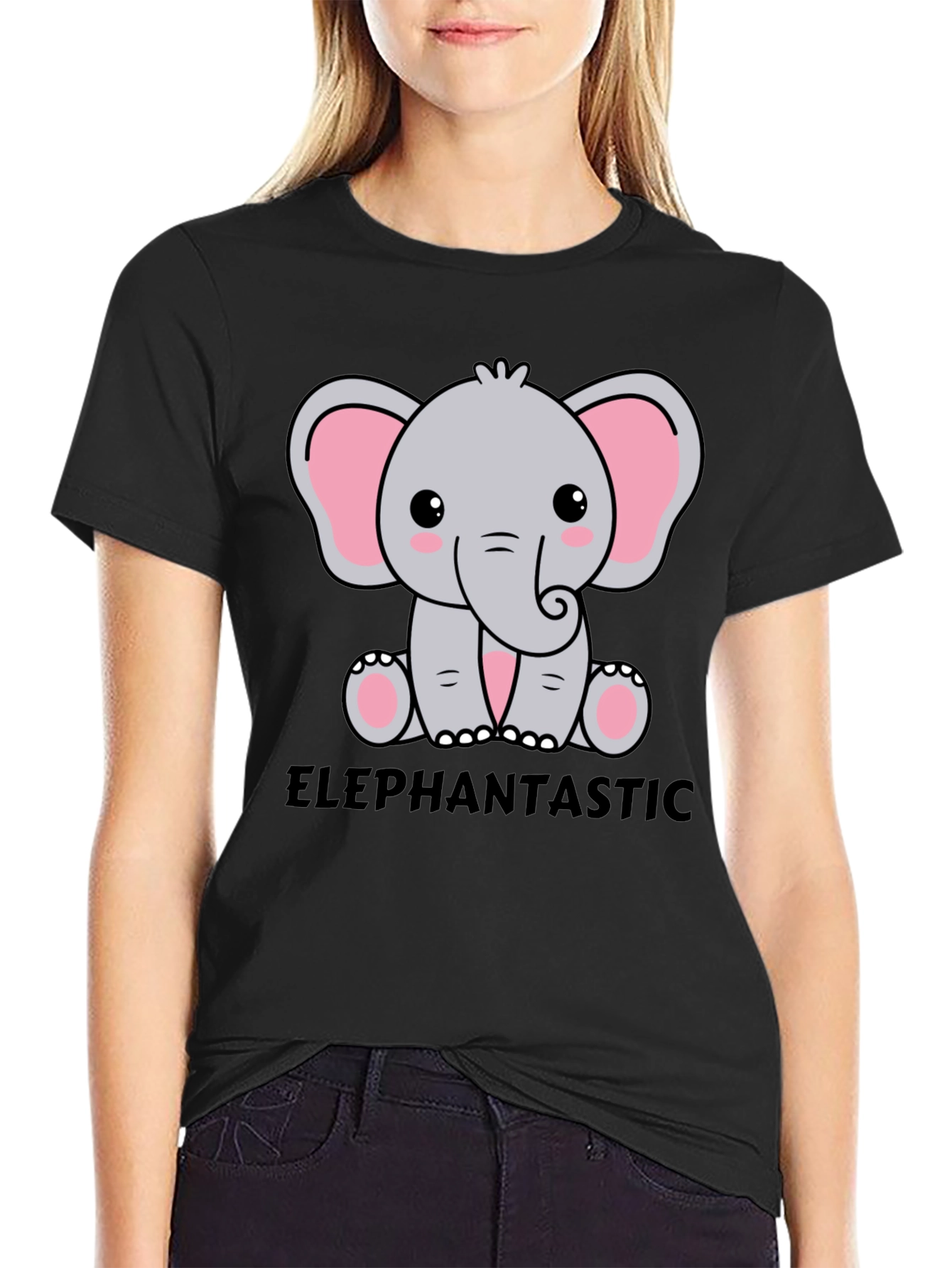 Elephantastic Graphic Tee - Cute Cartoon Elephant Design