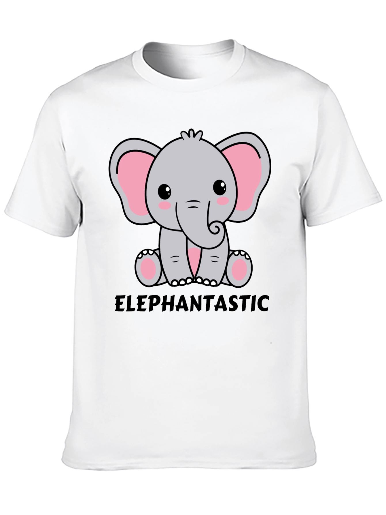 Elephantastic Graphic Tee - Cute Cartoon Elephant Design