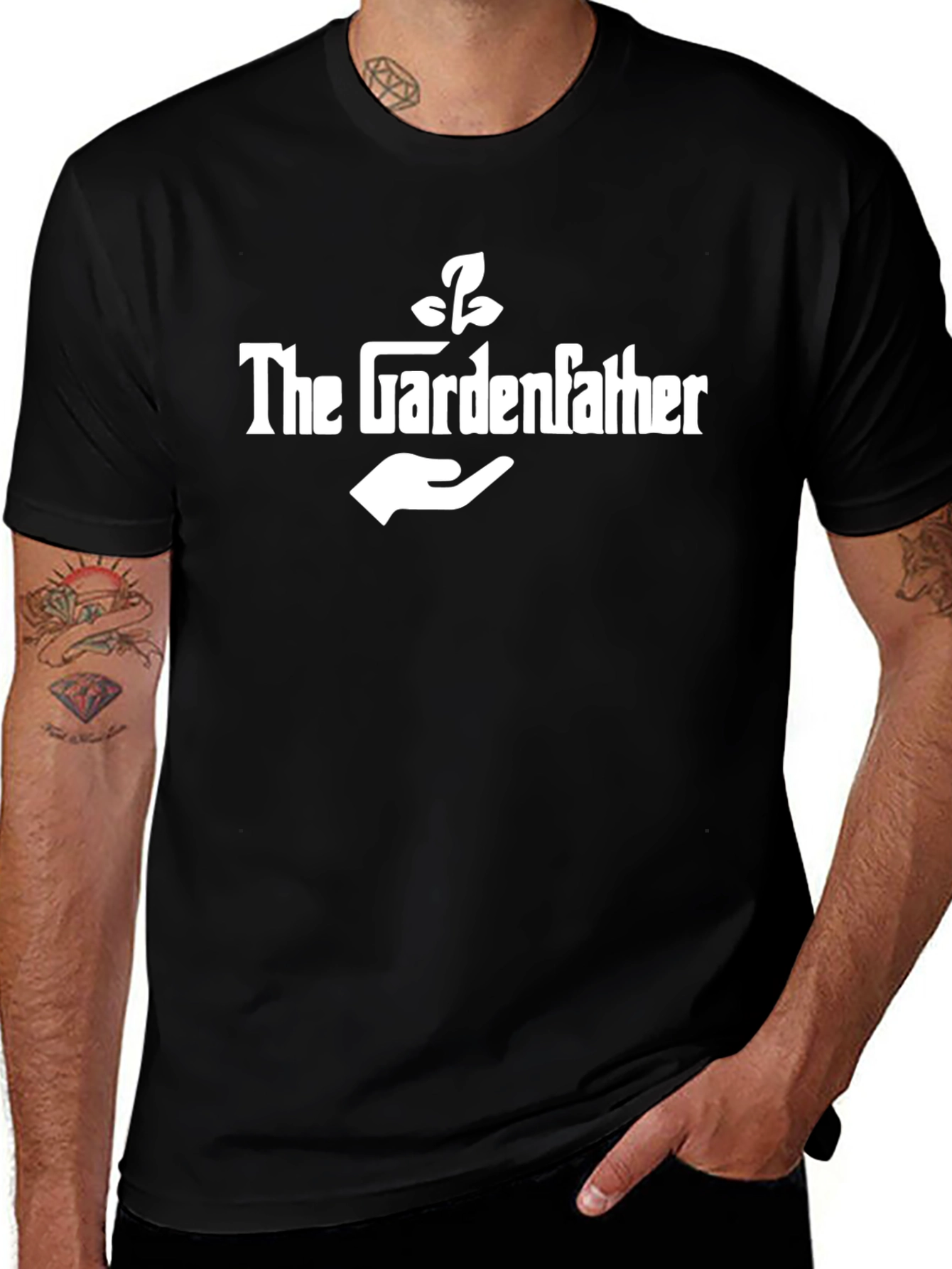 The Gardenfather T-Shirt - Black Gardening Humor