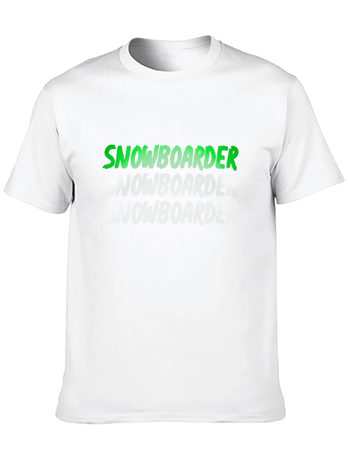 Snowboarder Graphic Tee - Black Casual T-Shirt
