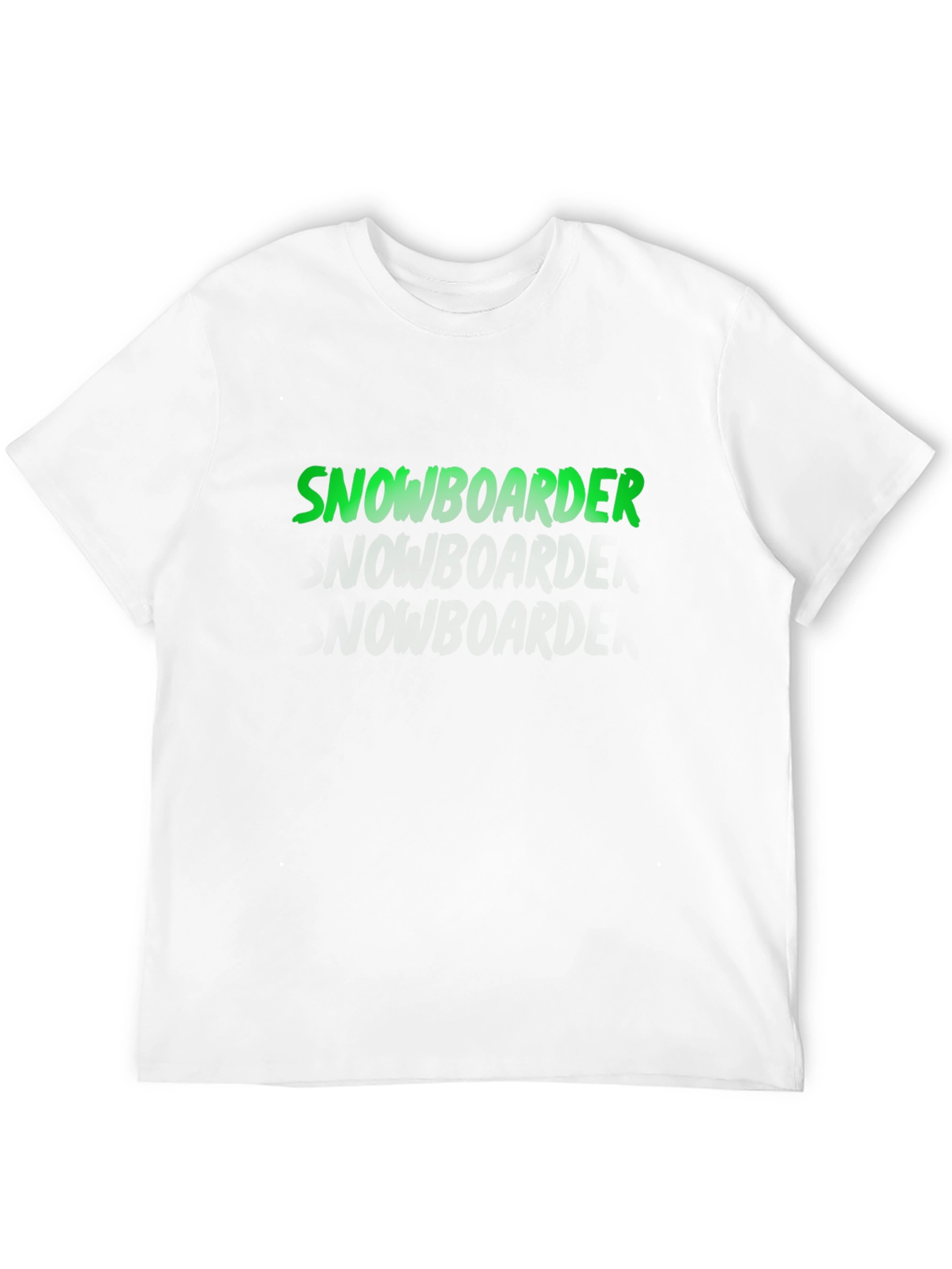 Snowboarder Graphic Tee - Black Casual T-Shirt