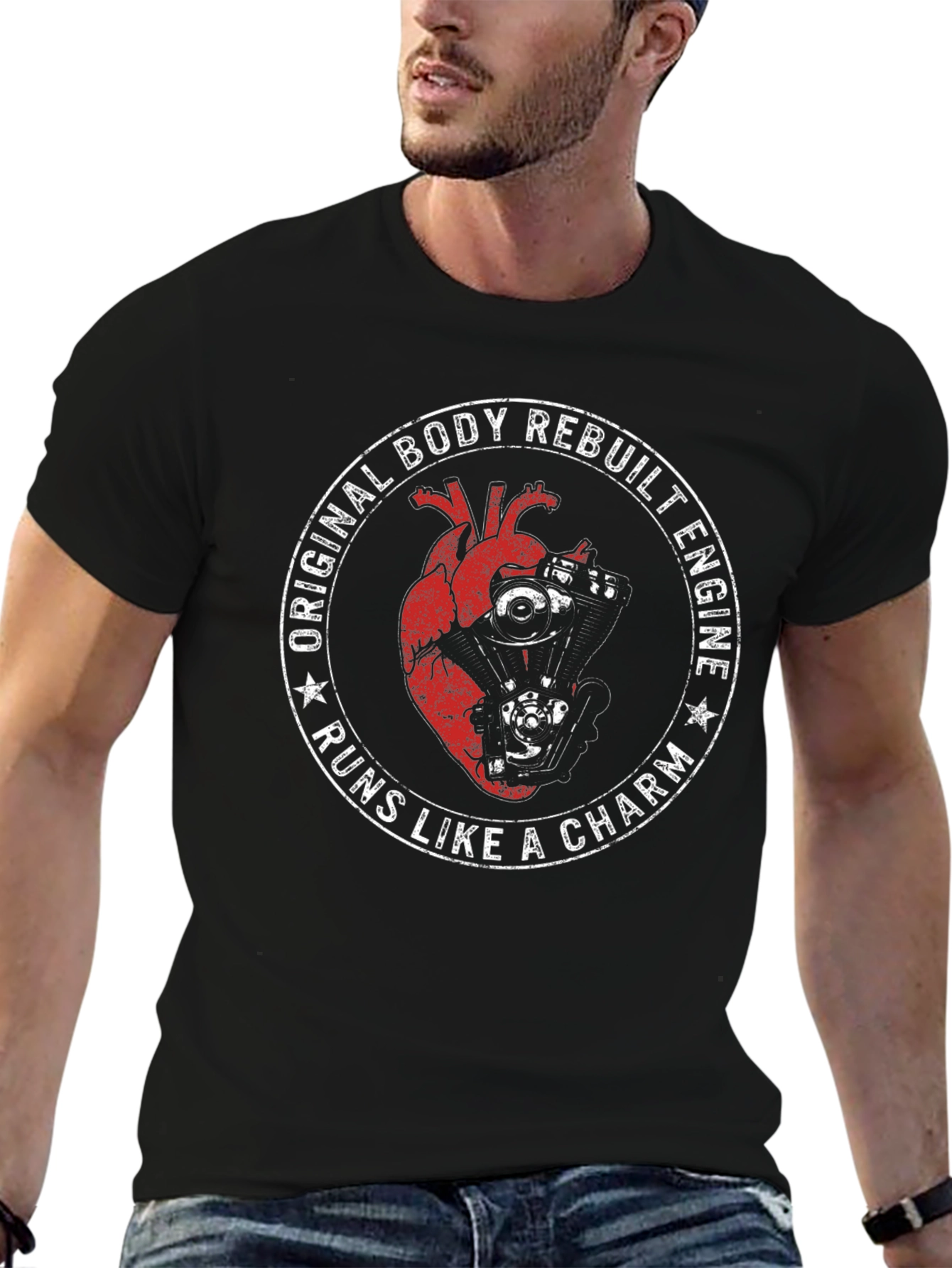 Original Body Rebuilt Engine Graphic T-Shirt