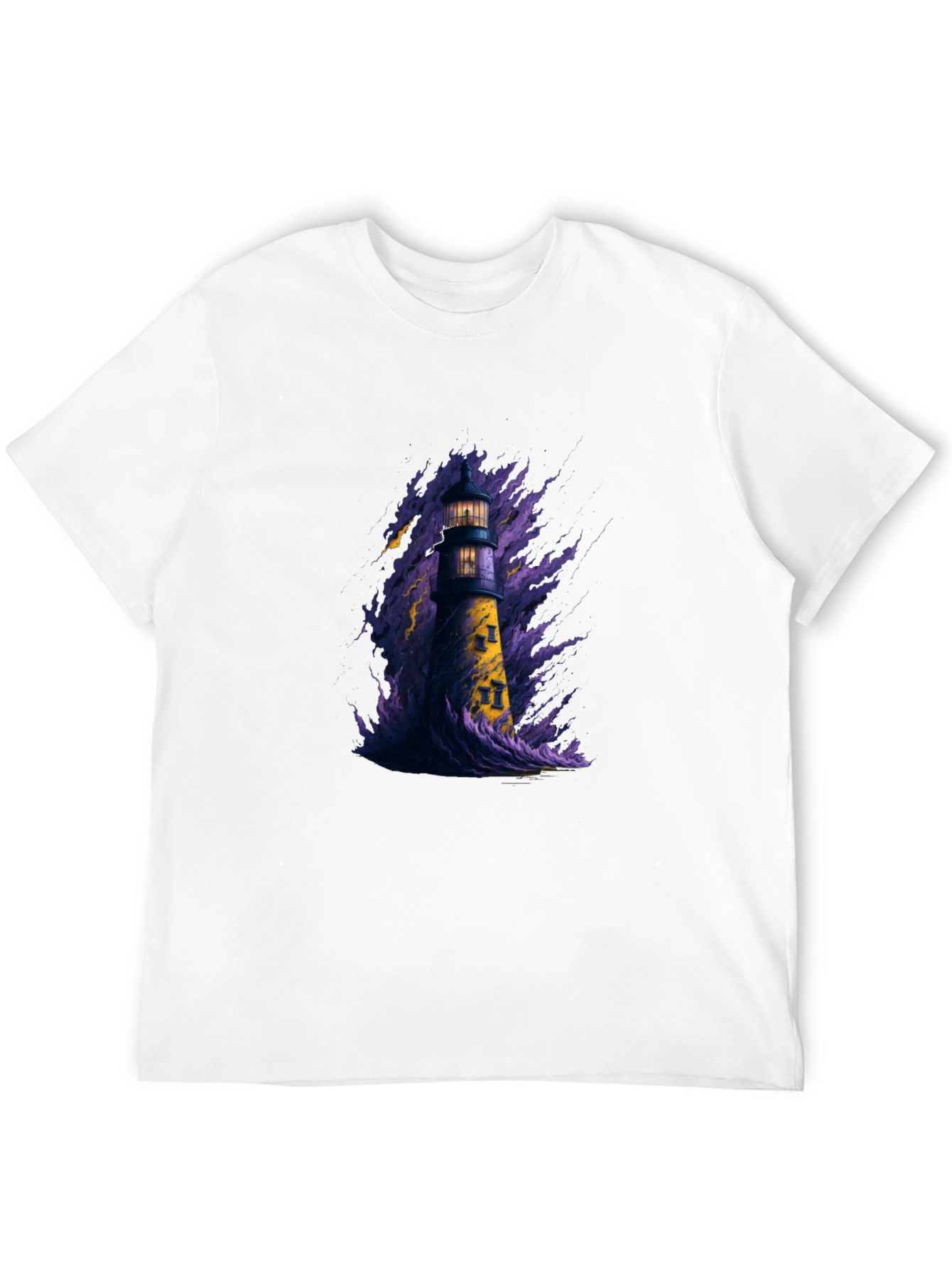 Lighthouse Graphic Tee - Dark Storm Design