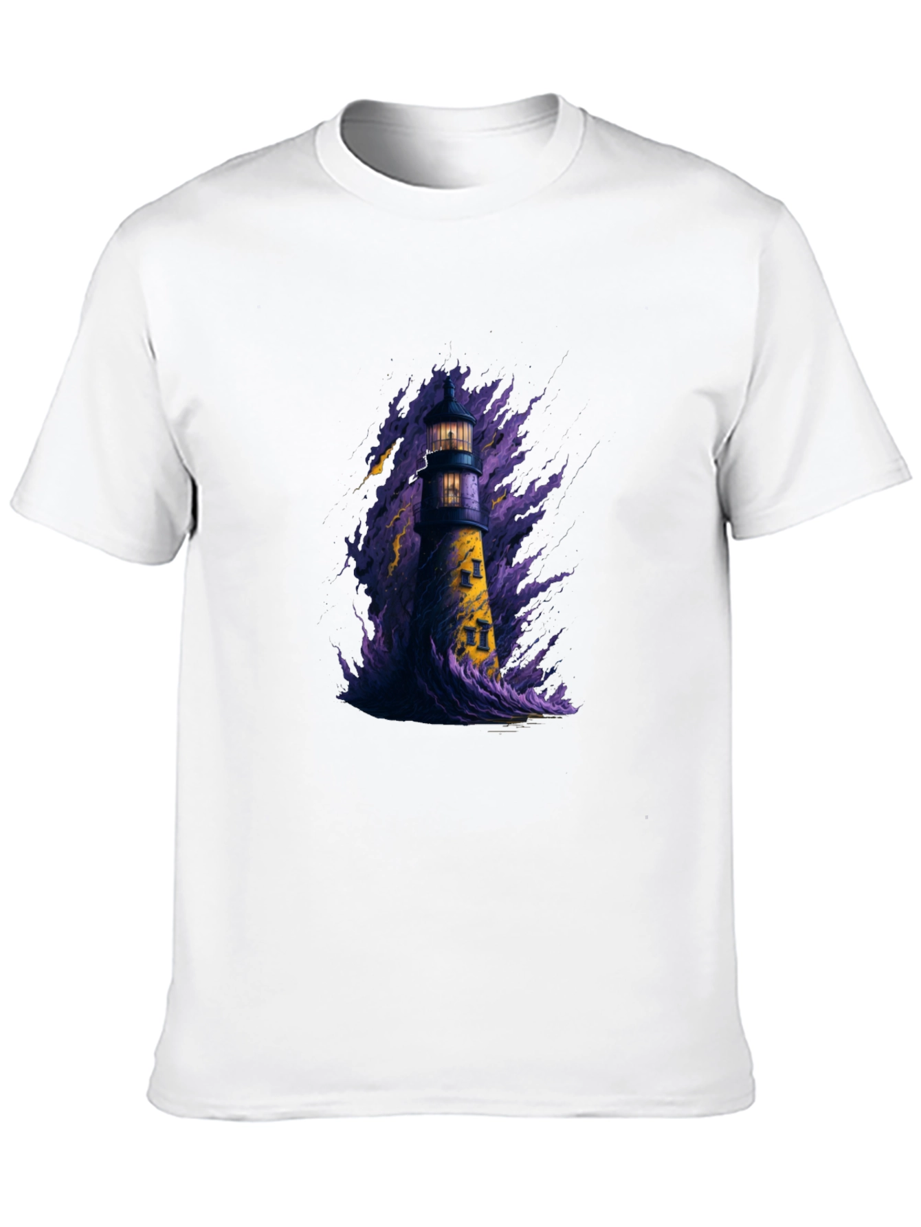 Lighthouse Graphic Tee - Dark Storm Design