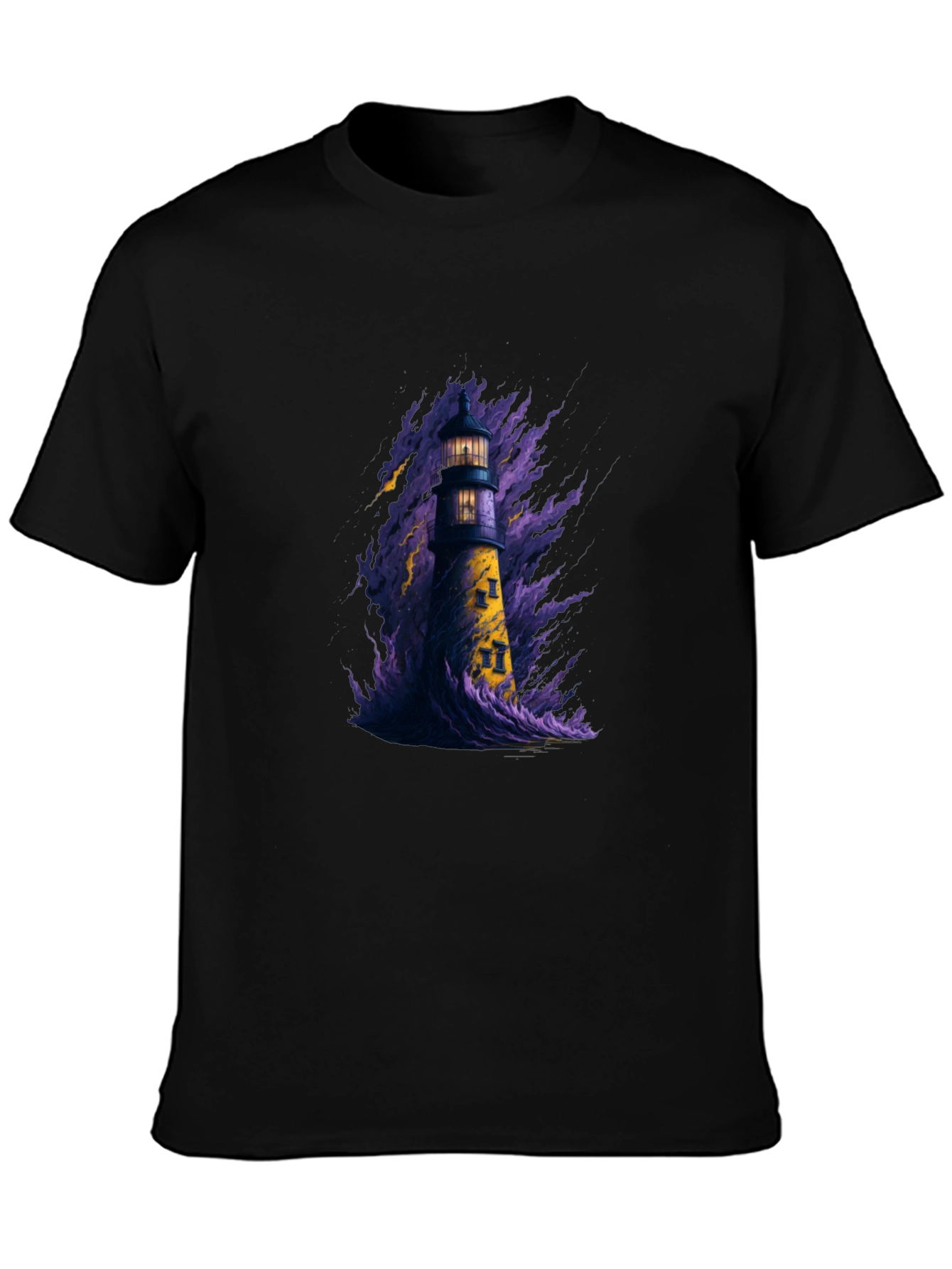 Lighthouse Graphic Tee - Dark Storm Design
