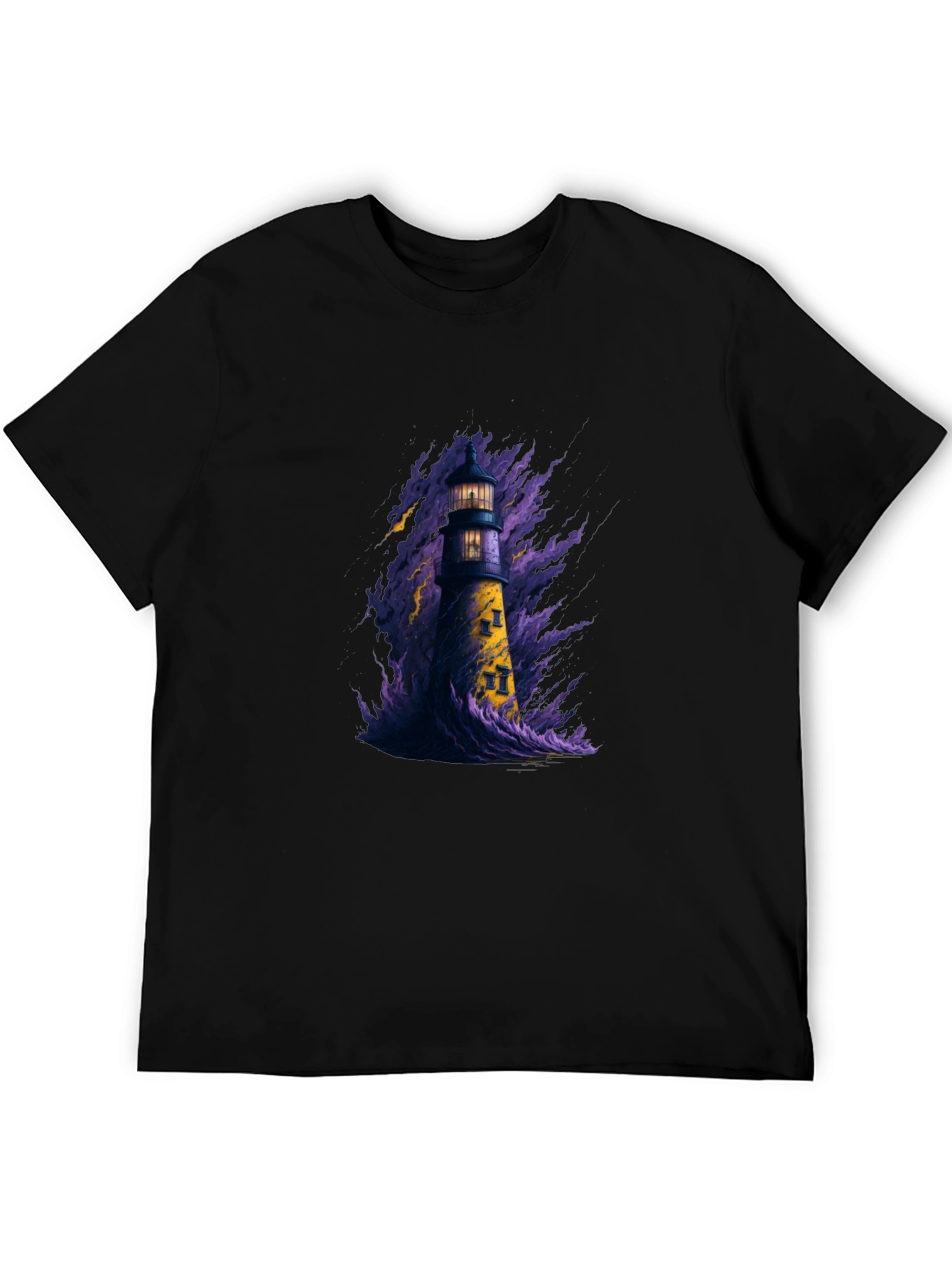 Lighthouse Graphic Tee - Dark Storm Design