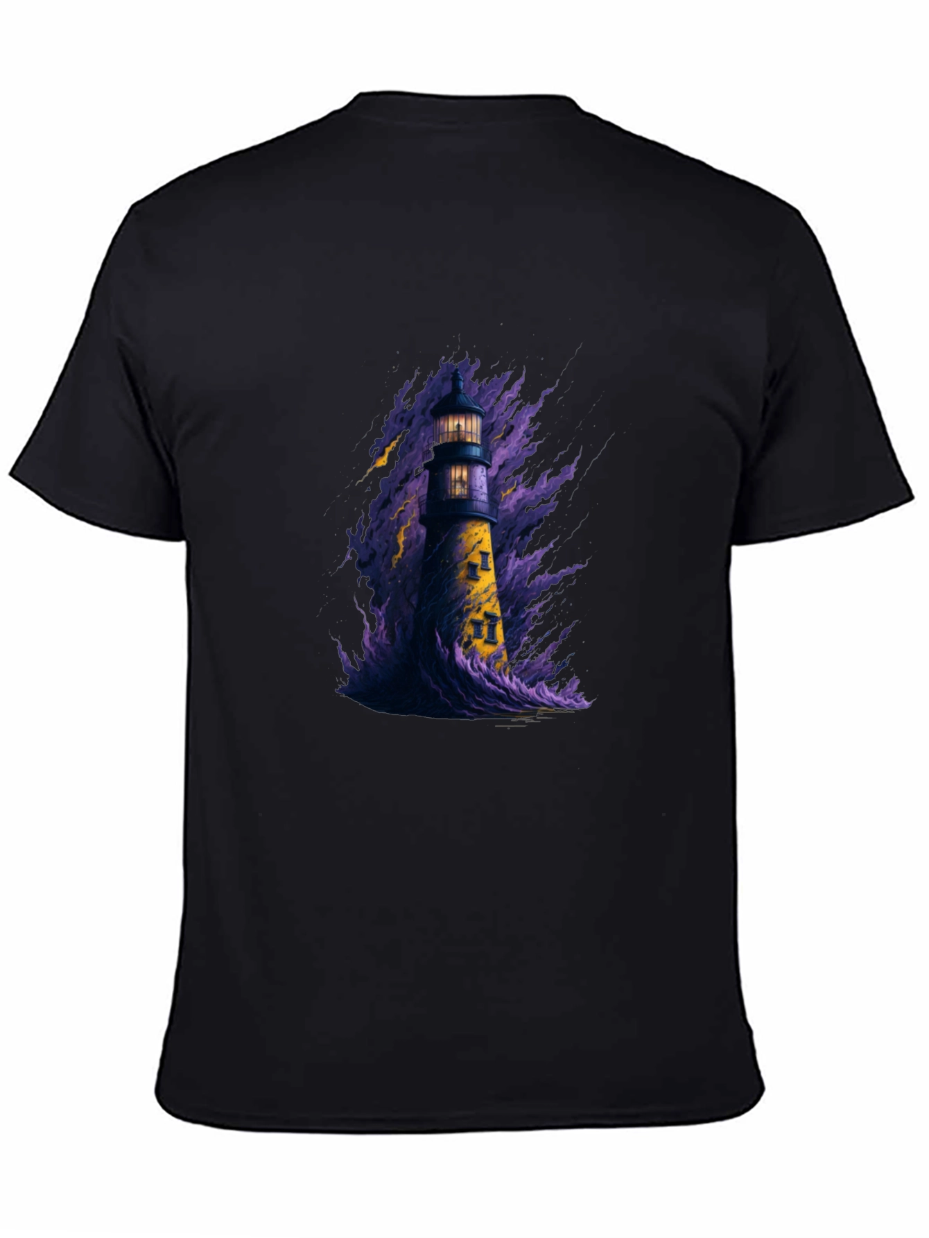 Lighthouse Graphic Tee - Dark Storm Design