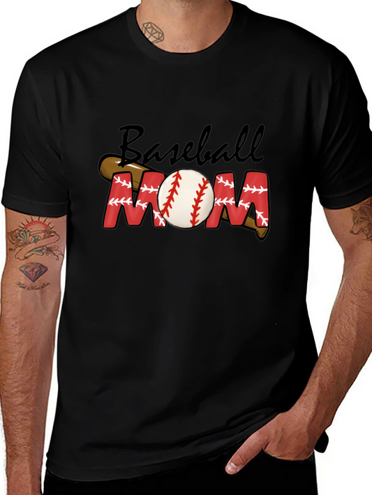 Baseball Mom Black Graphic Tee
