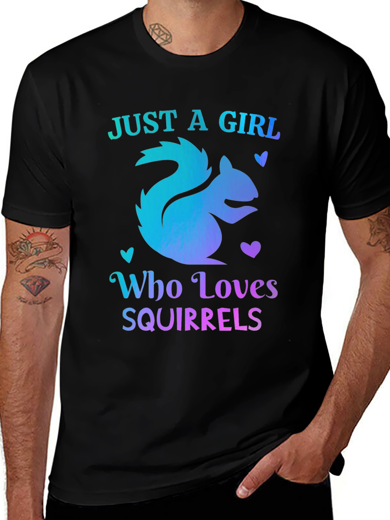 Girl Who Loves Squirrels T-Shirt