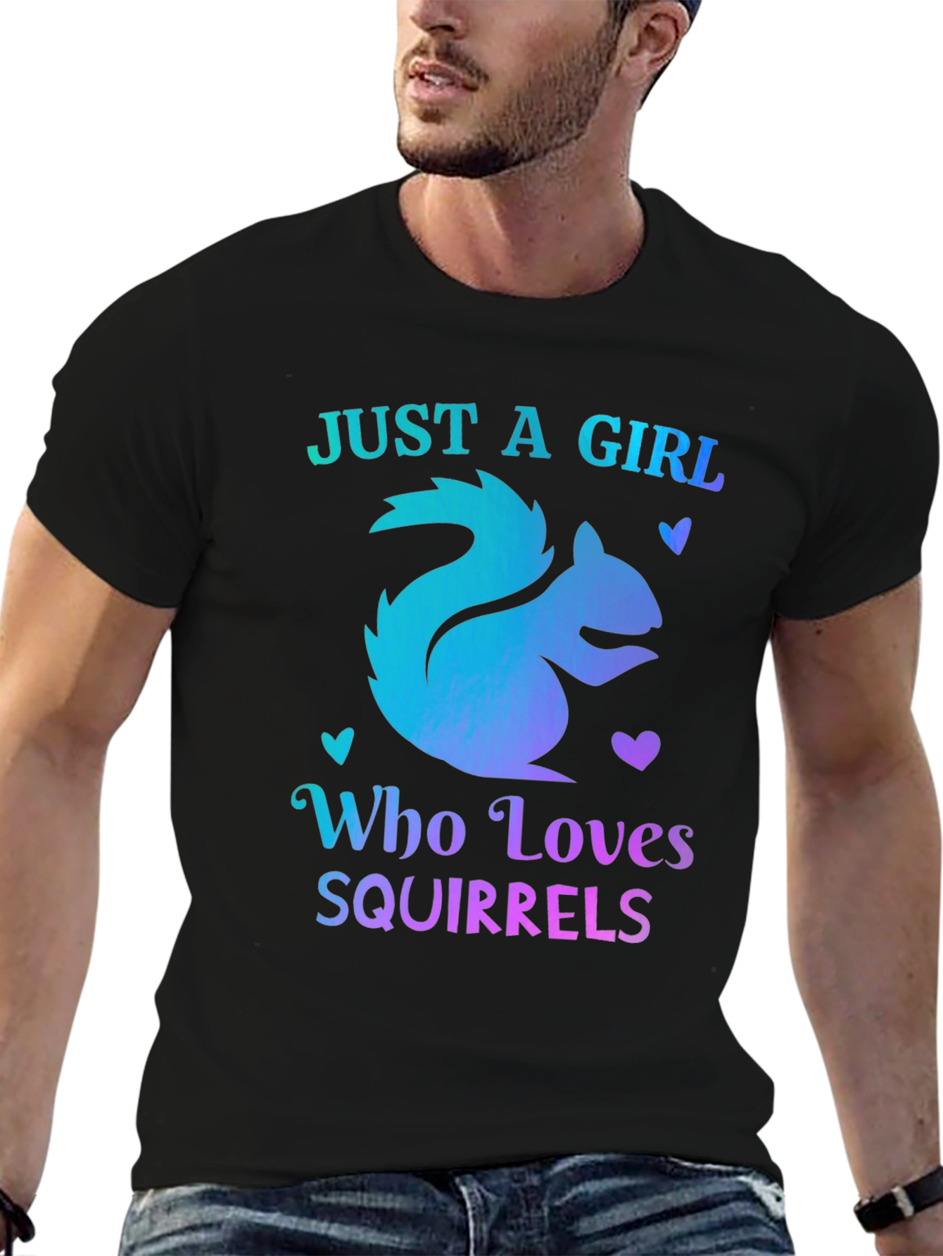 Girl Who Loves Squirrels T-Shirt