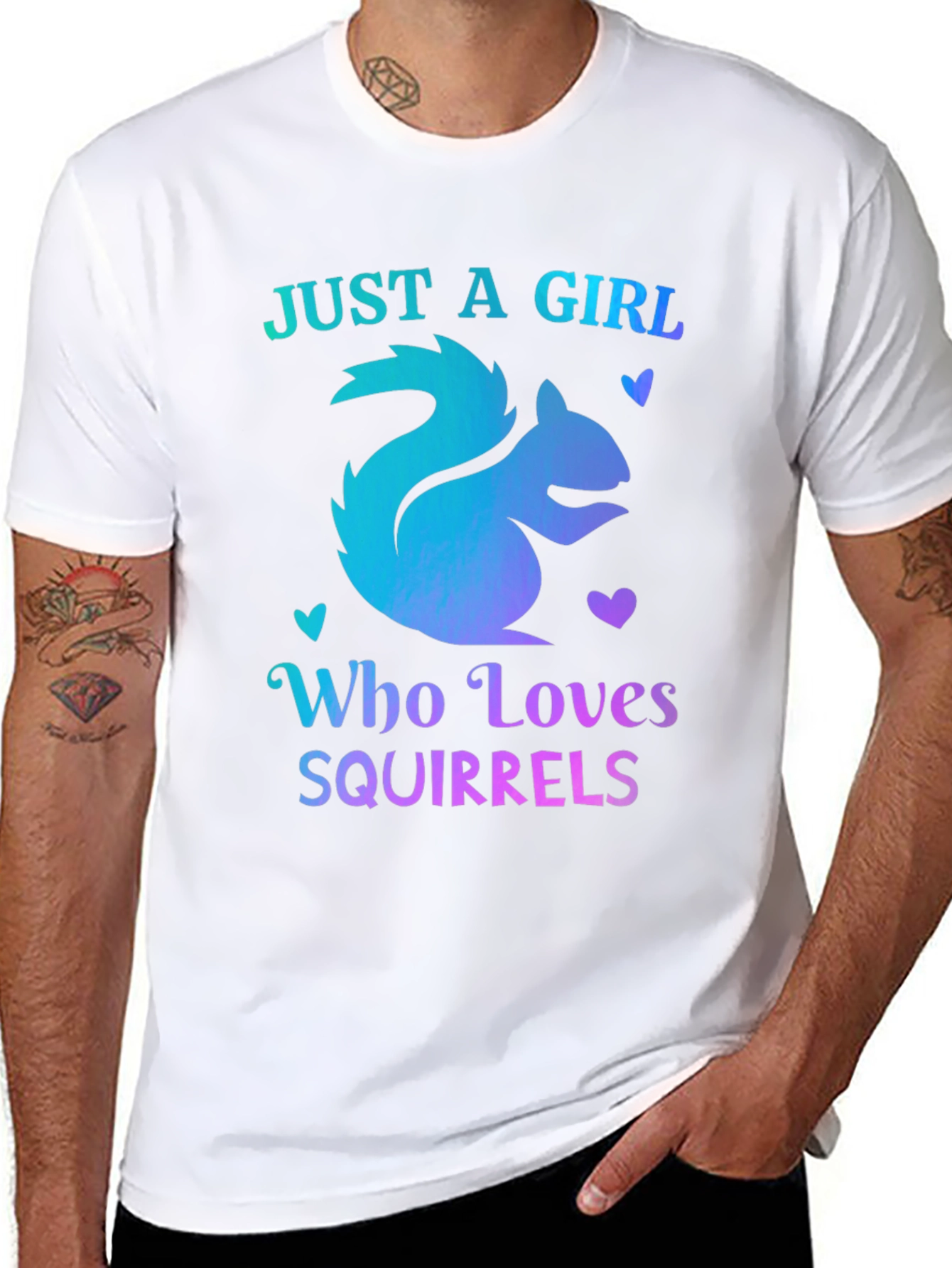 Girl Who Loves Squirrels T-Shirt