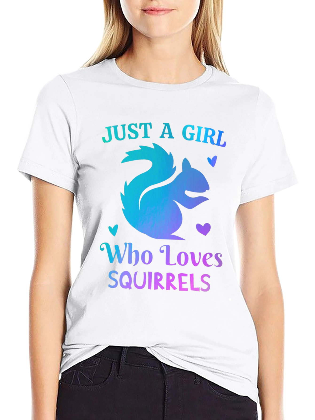 Girl Who Loves Squirrels T-Shirt