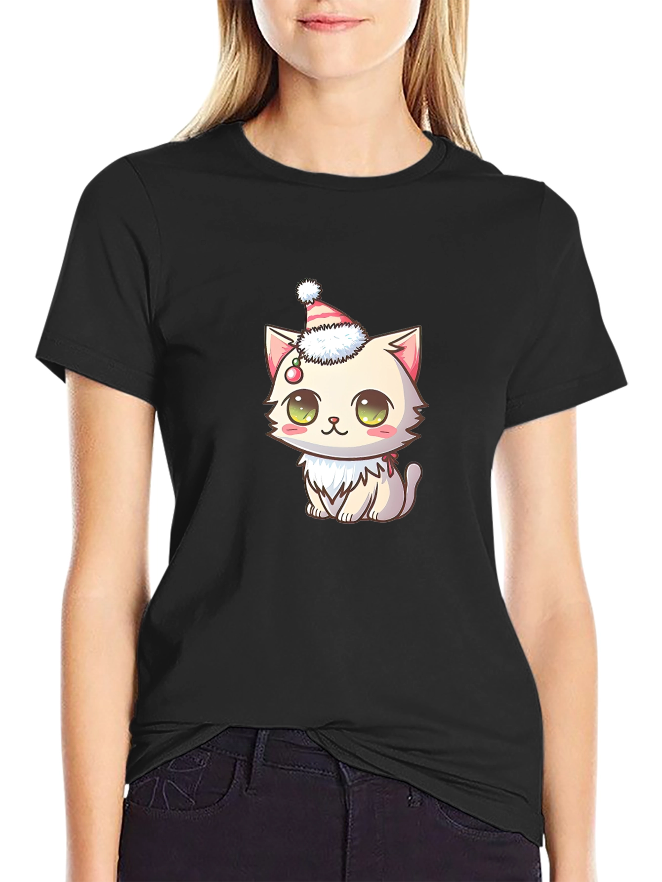 Cute Cat Christmas T-Shirt
