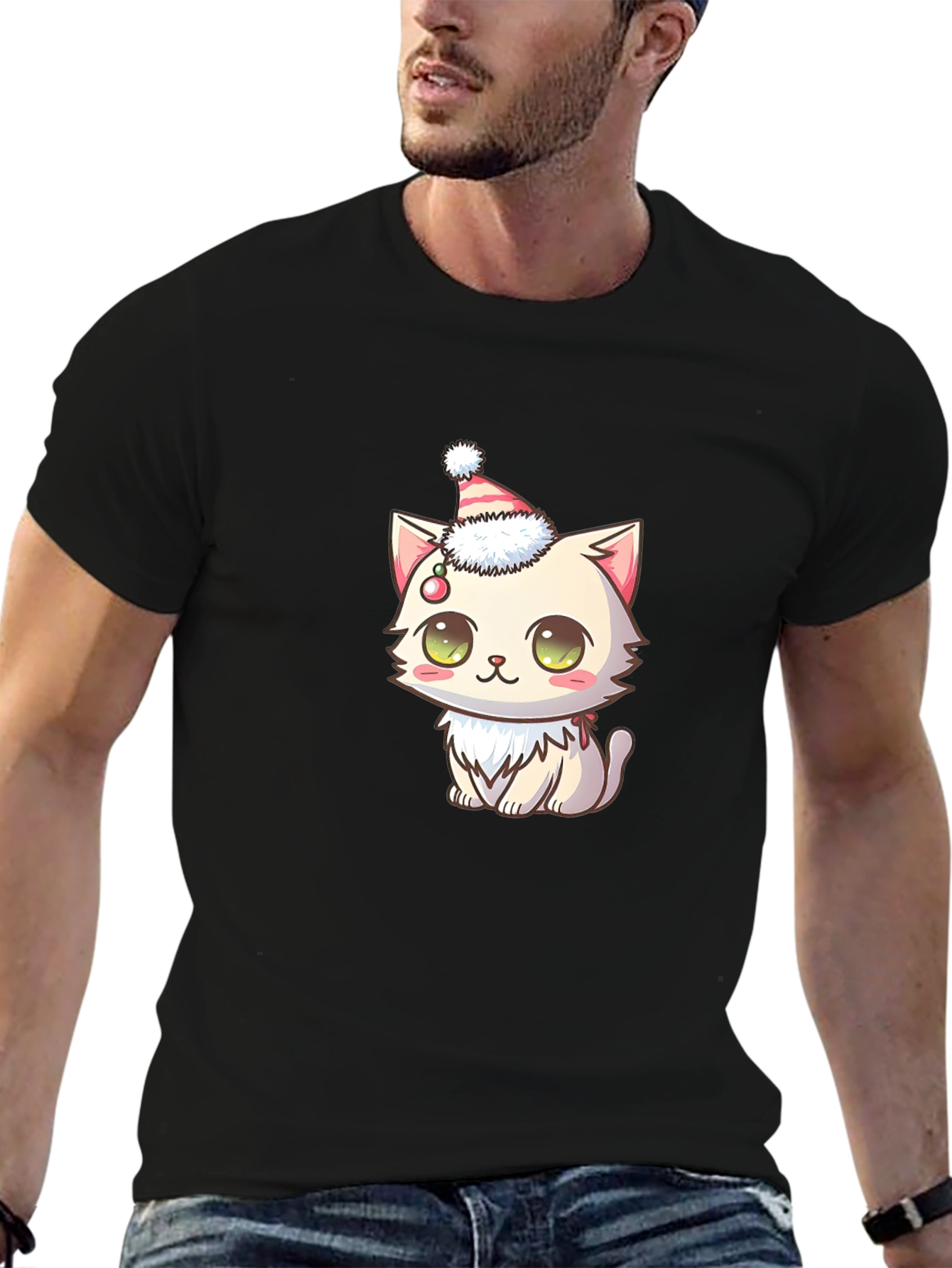 Cute Cat Christmas T-Shirt