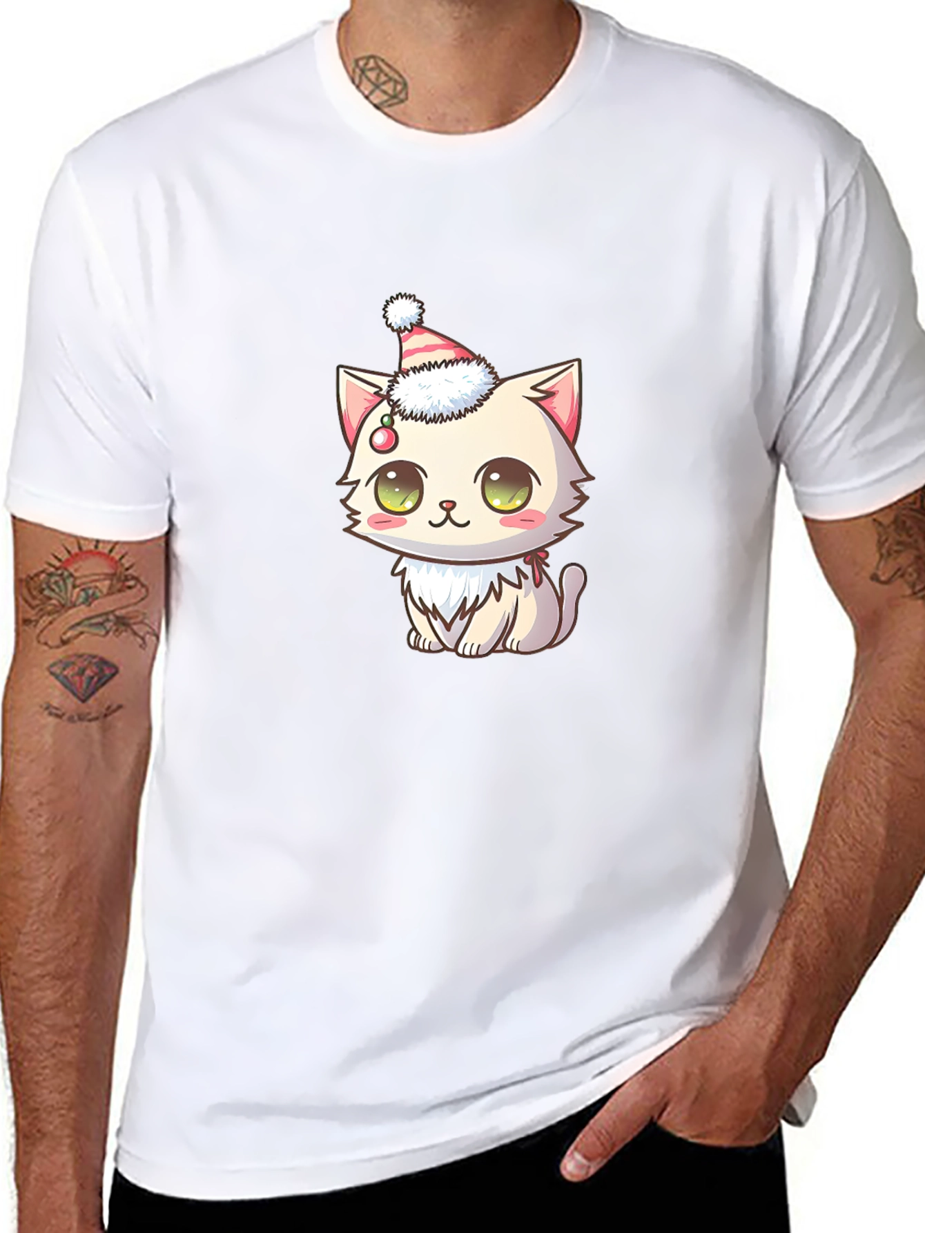 Cute Cat Christmas T-Shirt