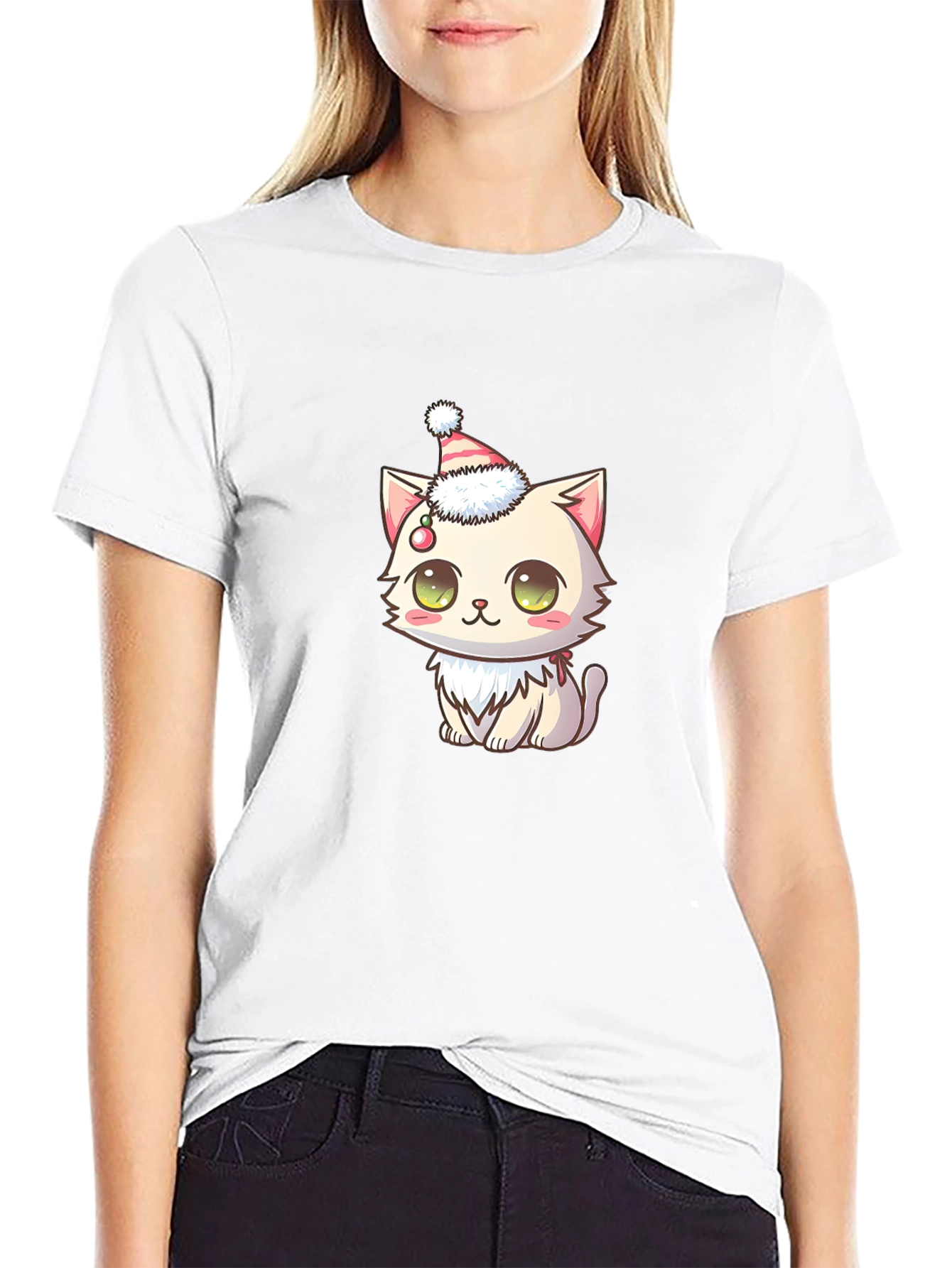 Cute Cat Christmas T-Shirt