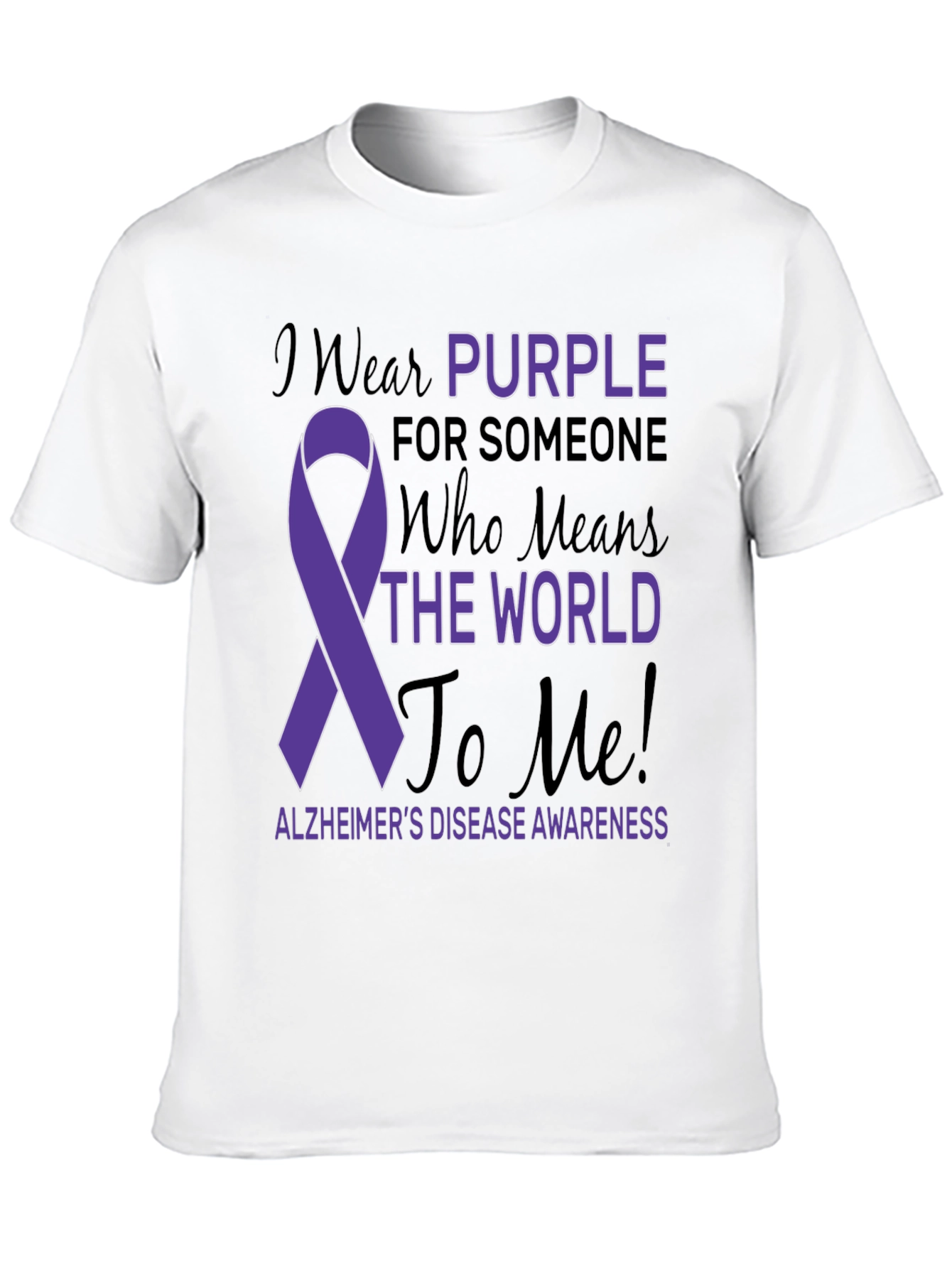 Purple Alzheimers Awareness T-Shirt